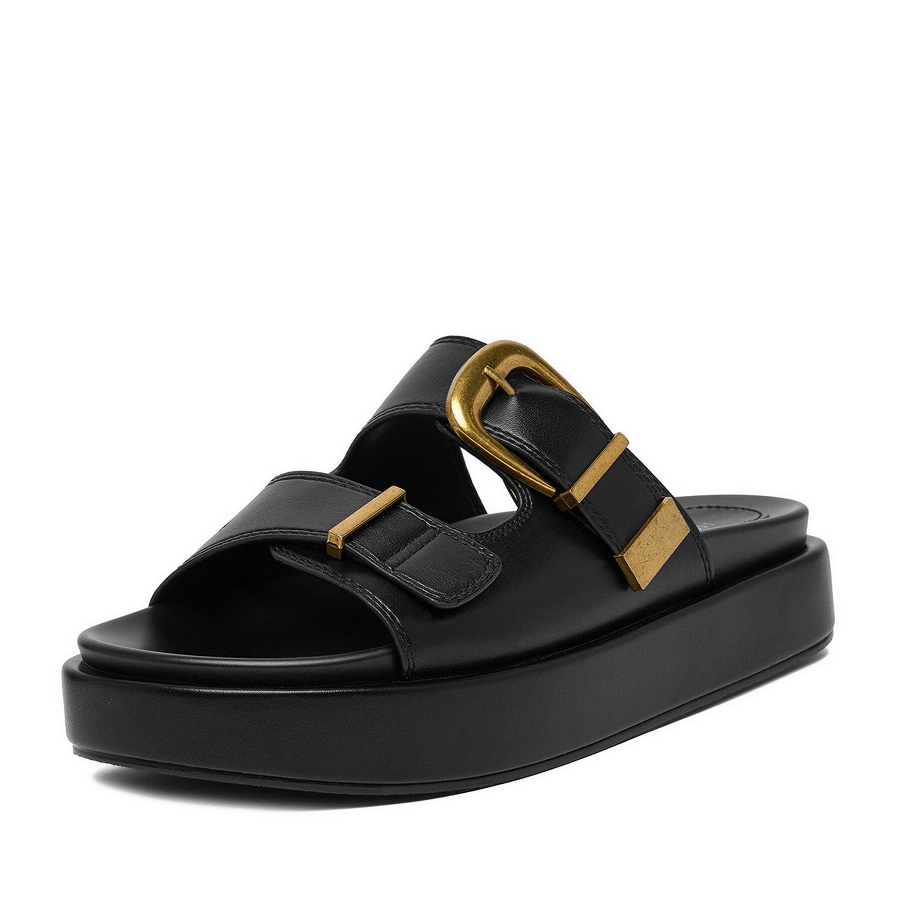 DeeZee Deezee Damen-Flip-Flops Schwarz Badepantolette