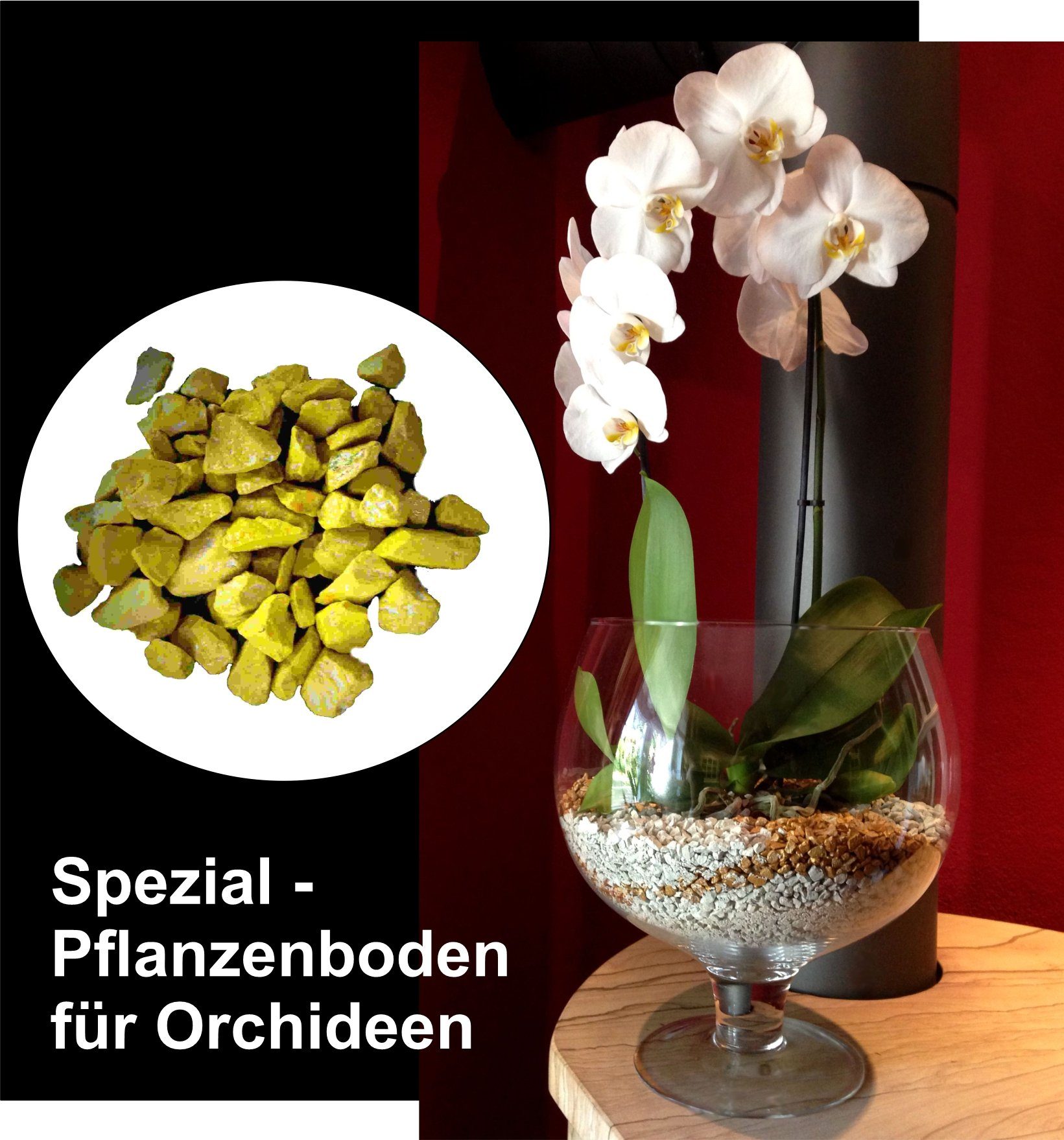 colomi Pflanzgranulat Spezial Pflanzboden für Orchideen - patentiert gelb, 1 Liter