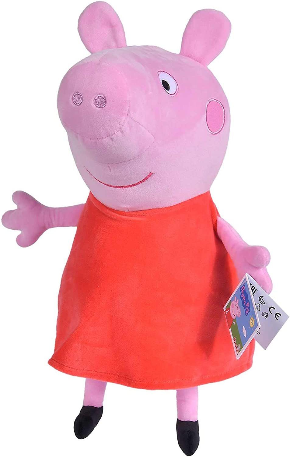 soma Kuscheltier Свинка Пеппа Peppa Pig rosa XXL 20 cm Stofftie Kuscheltier (1-St), Super weicher Plüsch Stofftier Kuscheltier für Kinder zum spielen