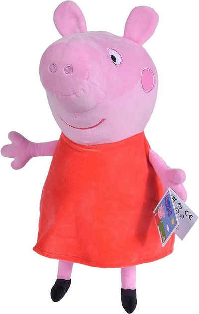 soma Kuscheltier Свинка Пеппа Peppa Pig rosa XXL 40 cm Stofftie Kuscheltier (1-St), Super weicher Plüsch Stofftier Kuscheltier für Kinder zum spielen