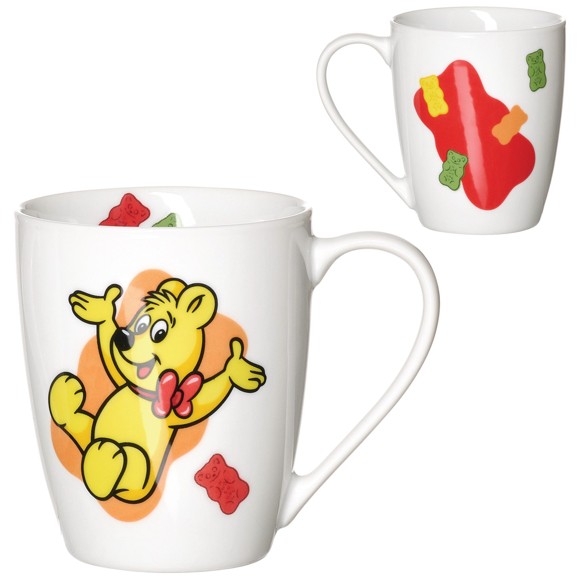 Ritzenhoff & Breker Becher HARIBO Happy Bear, 360 ml, 1-tlg., Porzellan, spülmaschinenfest