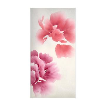 Läufer Teppich Vinyl Flur Küche Blumen Aquarell funktional lang, Bilderdepot24, Läufer - beige glatt