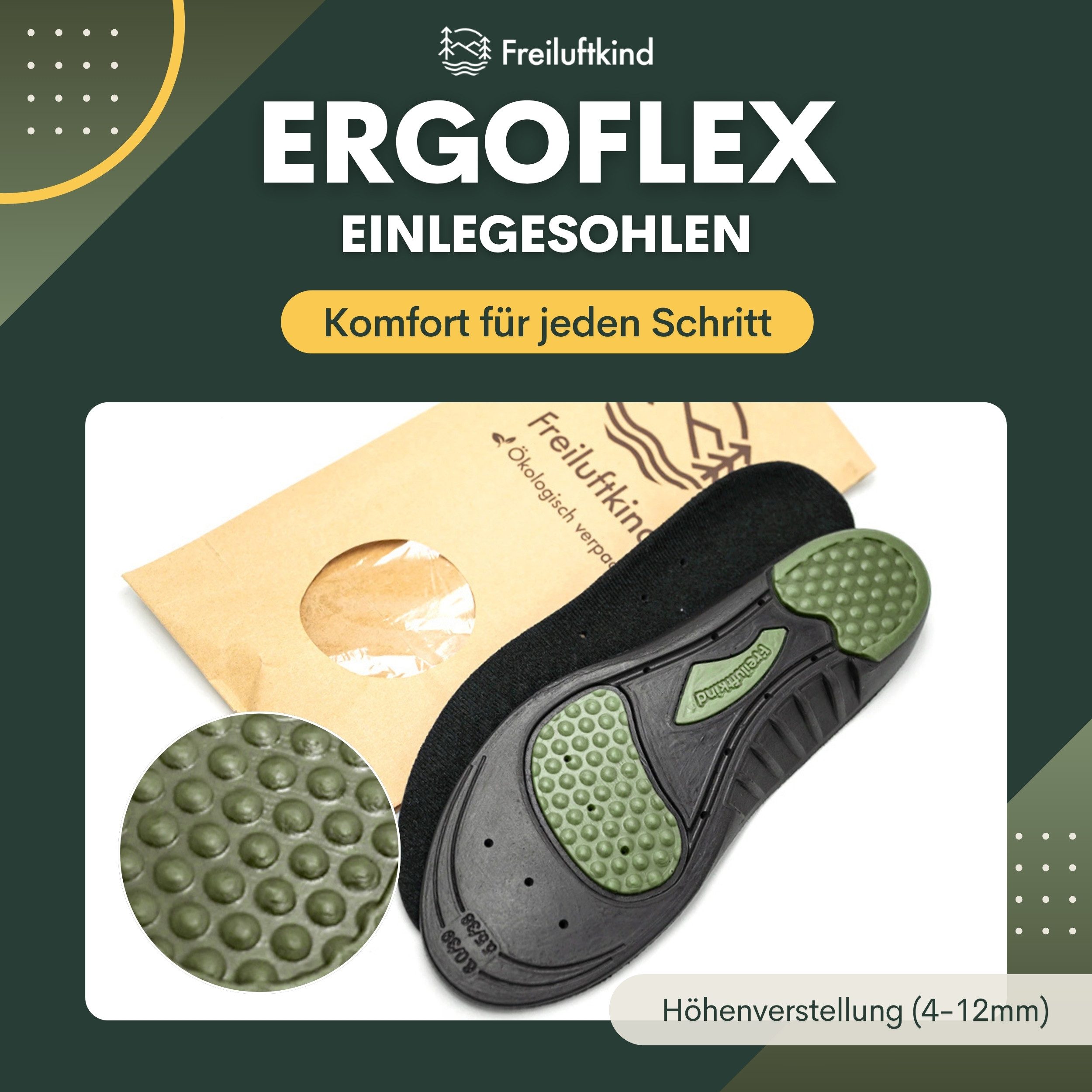 Freiluftkind ErgoFlex-Einlegesohlen Sneaker Komfort Einlegesohle günstig online kaufen