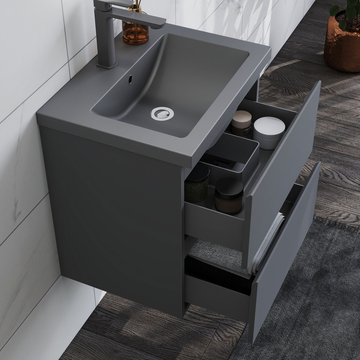 duschspa Waschtisch Waschbecken mit Unterschrank Badschrank Waschplatz Badm günstig online kaufen