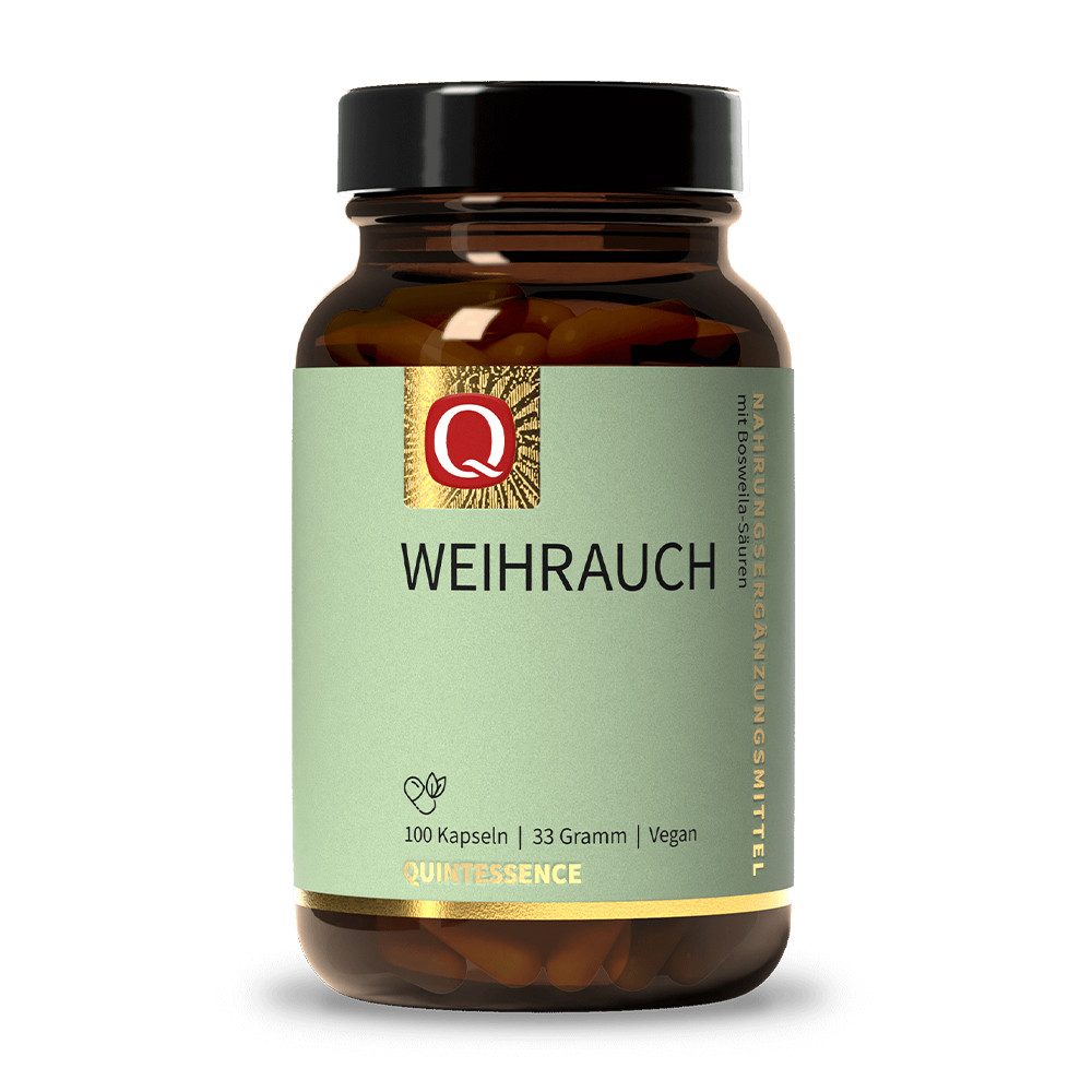 Quintessence Weihrauch - Original indischer Weihrauch vom Baum Salai Guggal - 100 Kapseln, 33 g