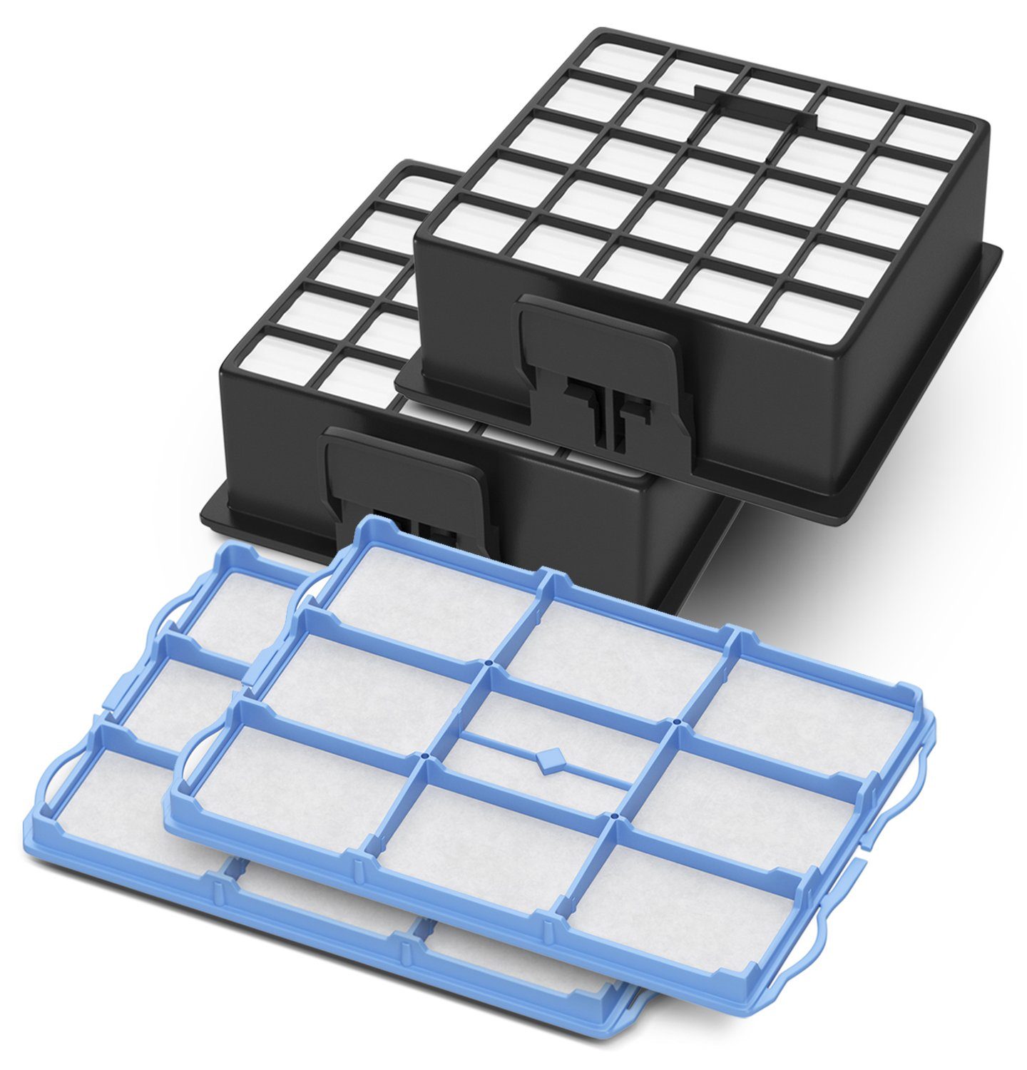 VIOKS Filter-Set Hepa Filter + Motorfilter Erzatz für Bosch 00578731 00578863, Zubehör für Staubsauger VS 06 G VS06G