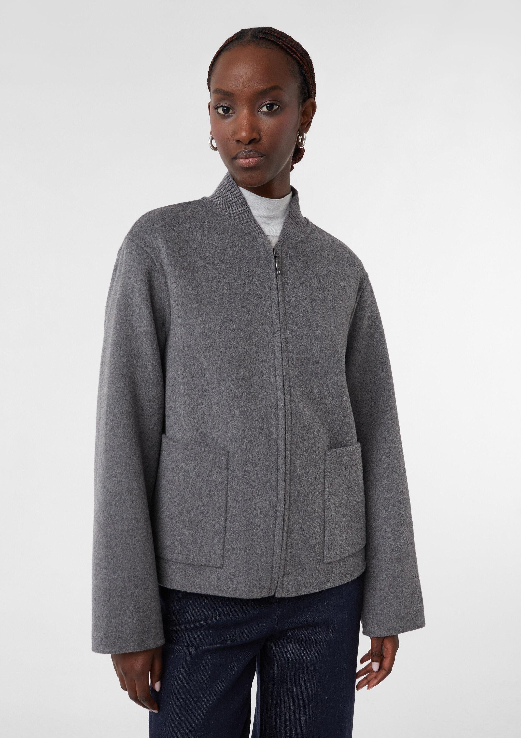 comma Funktionsjacke Outdoor-Jacke Bomberjacke aus Doubleface-Wolle günstig online kaufen