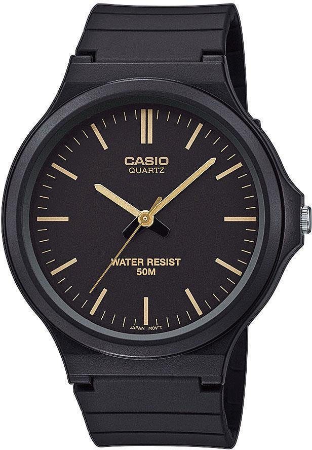 Casio Collection Quarzuhr MW-240-1E2VEF, Armbanduhr, Herrenuhr, analog, Armband aus Resin, Acrylglas