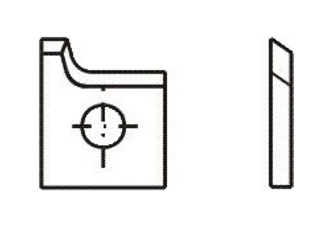 Tigra Wendeplattenfräser Blankett 23 19,6x15,2x2,0mm d=4,0mm R=2 T03SMG 10 Stück