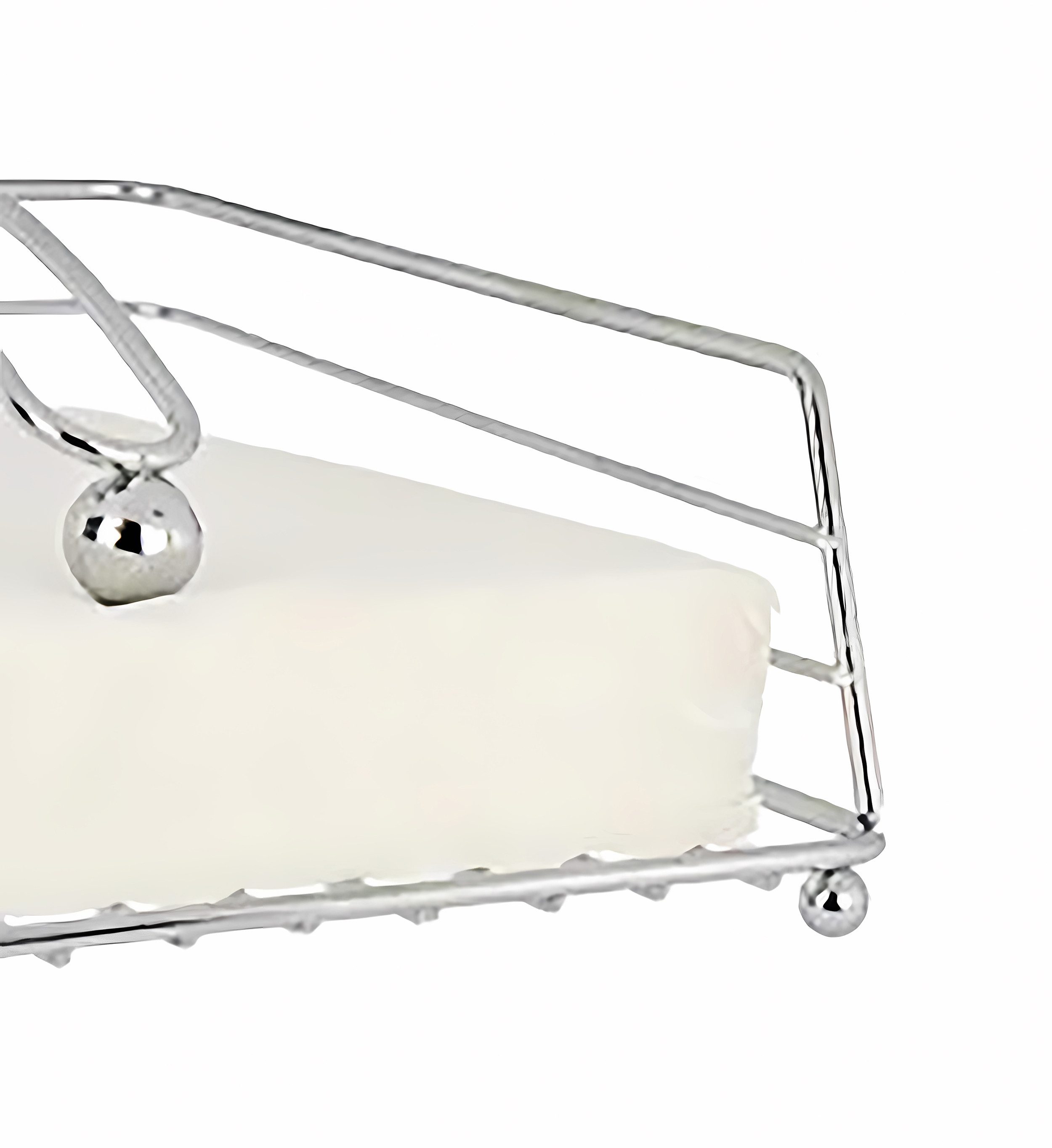 KINVARA Serviettenhalter SERVIETTENHALTER 19x19cm Chrom aus Metall Serviettenspender 61, Metall, Serviettenständer Serviettenbox Serviettenablage Serviettenkorb