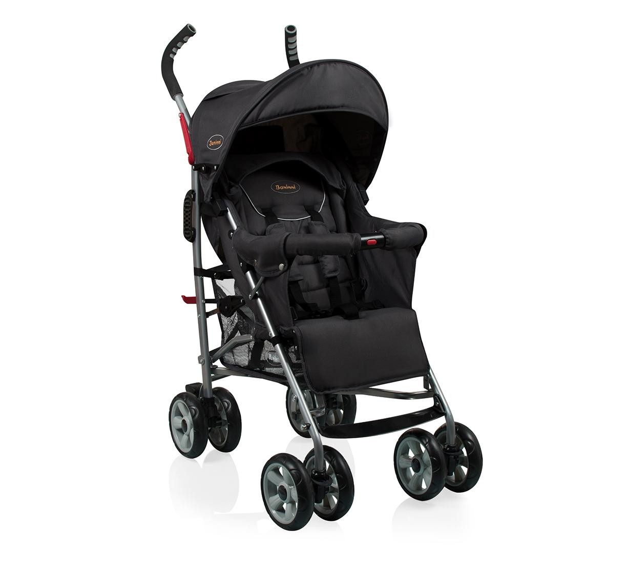 Ertex Kinder-Buggy Kinderwagen klappbarer Buggy Luca Grau - Inkl. Regenschutz