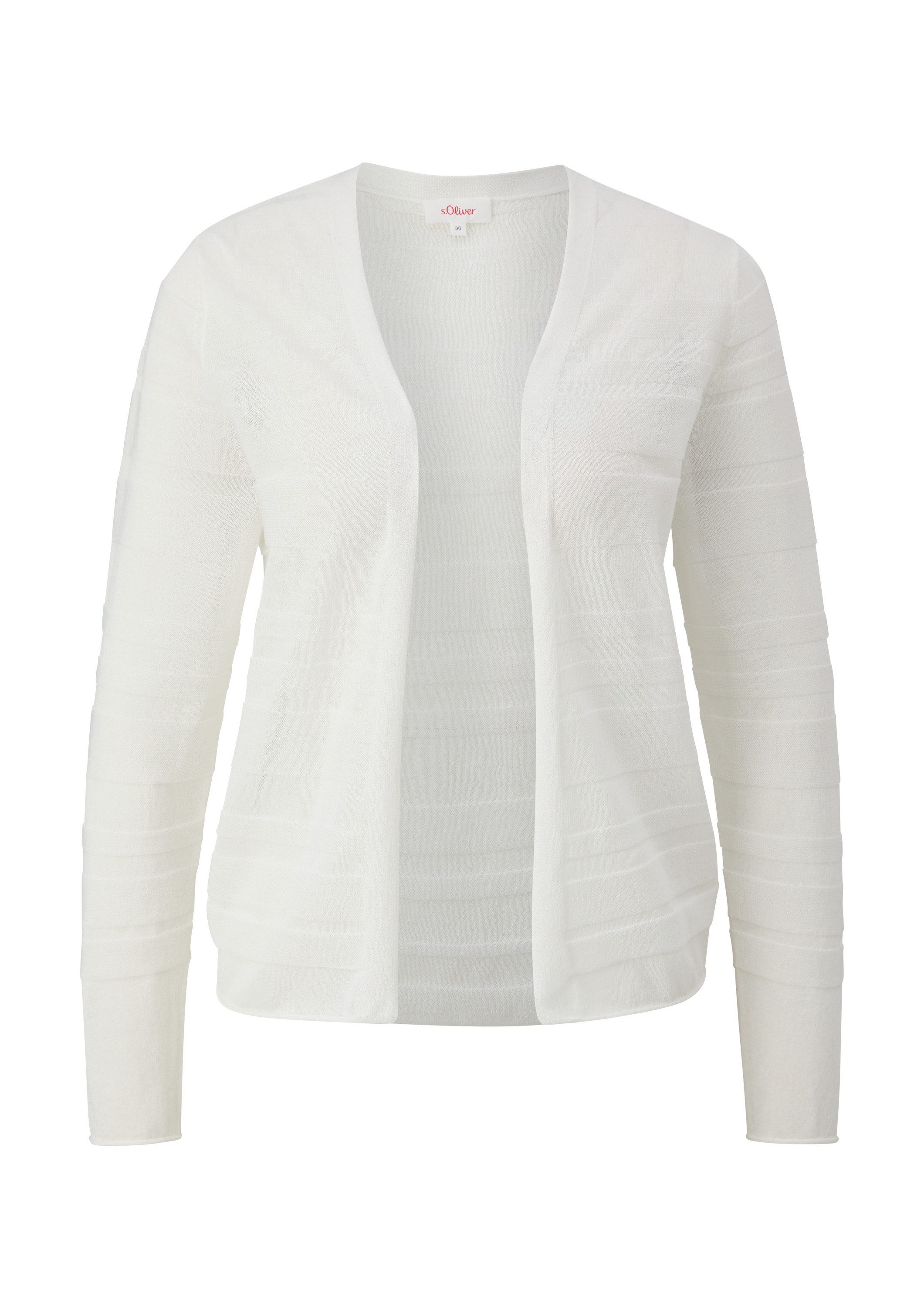 s.Oliver Cardigan Strickjacke Cardigan mit Musterstruktur günstig online kaufen