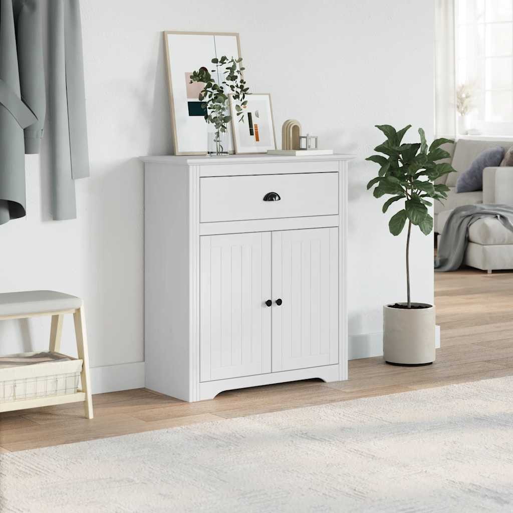 vidaXL Aufbewahrungsbox Flurschrank BODO Weiß 80x35x90 günstig online kaufen