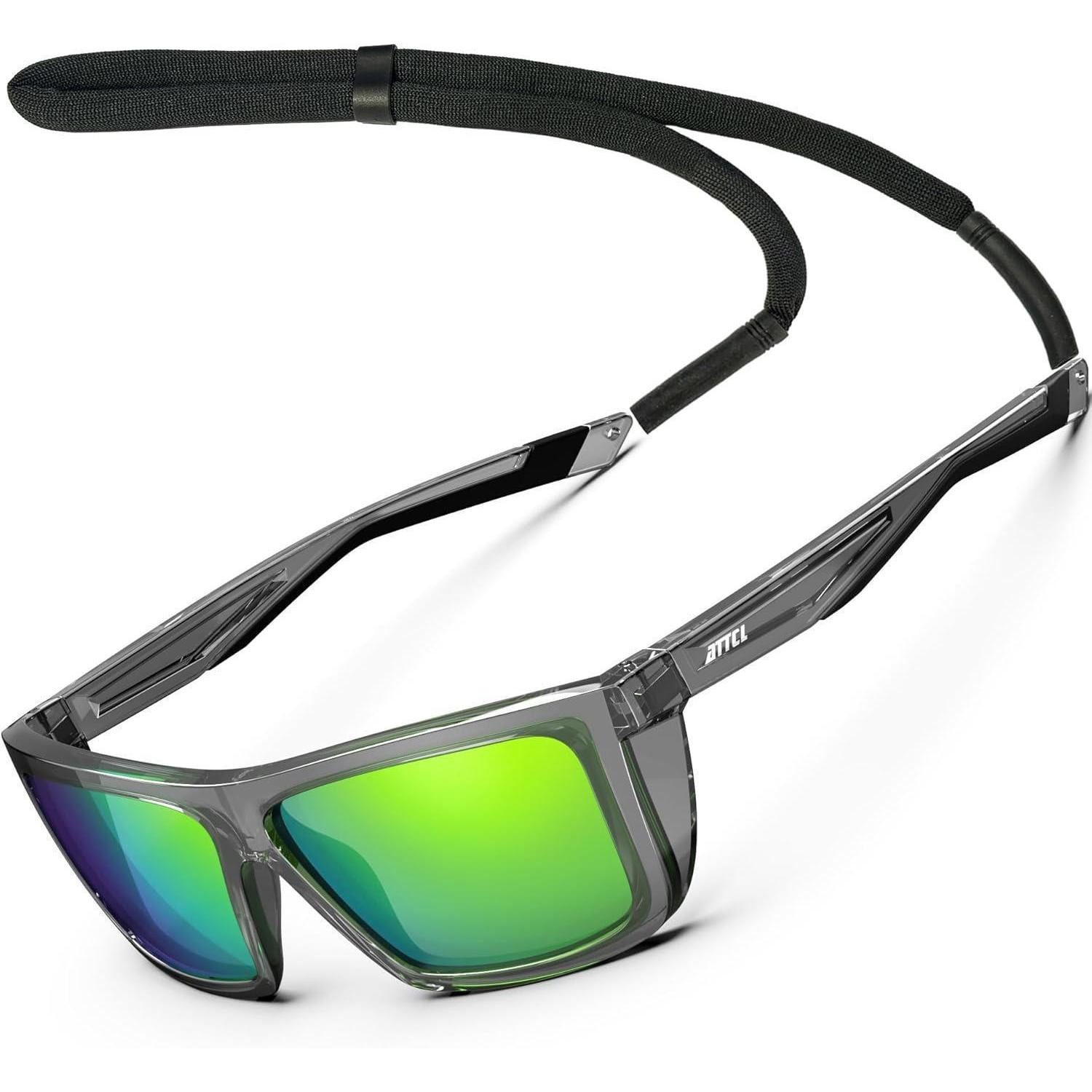 LuxusKollektion Sonnenbrille Sonnenbrille Herren 1124-durchsichtig Grau+grün Verspiegelt (1-St)