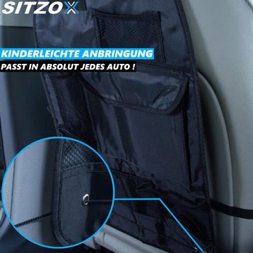 MAVURA Rücksitzorganizer SITZOX Rücksitz Organizer Auto Rücksitz Autositz Car Organizer Tasche, Autotasche Rücksitztasche Kinder Rücklehnenschutz [2er Set]