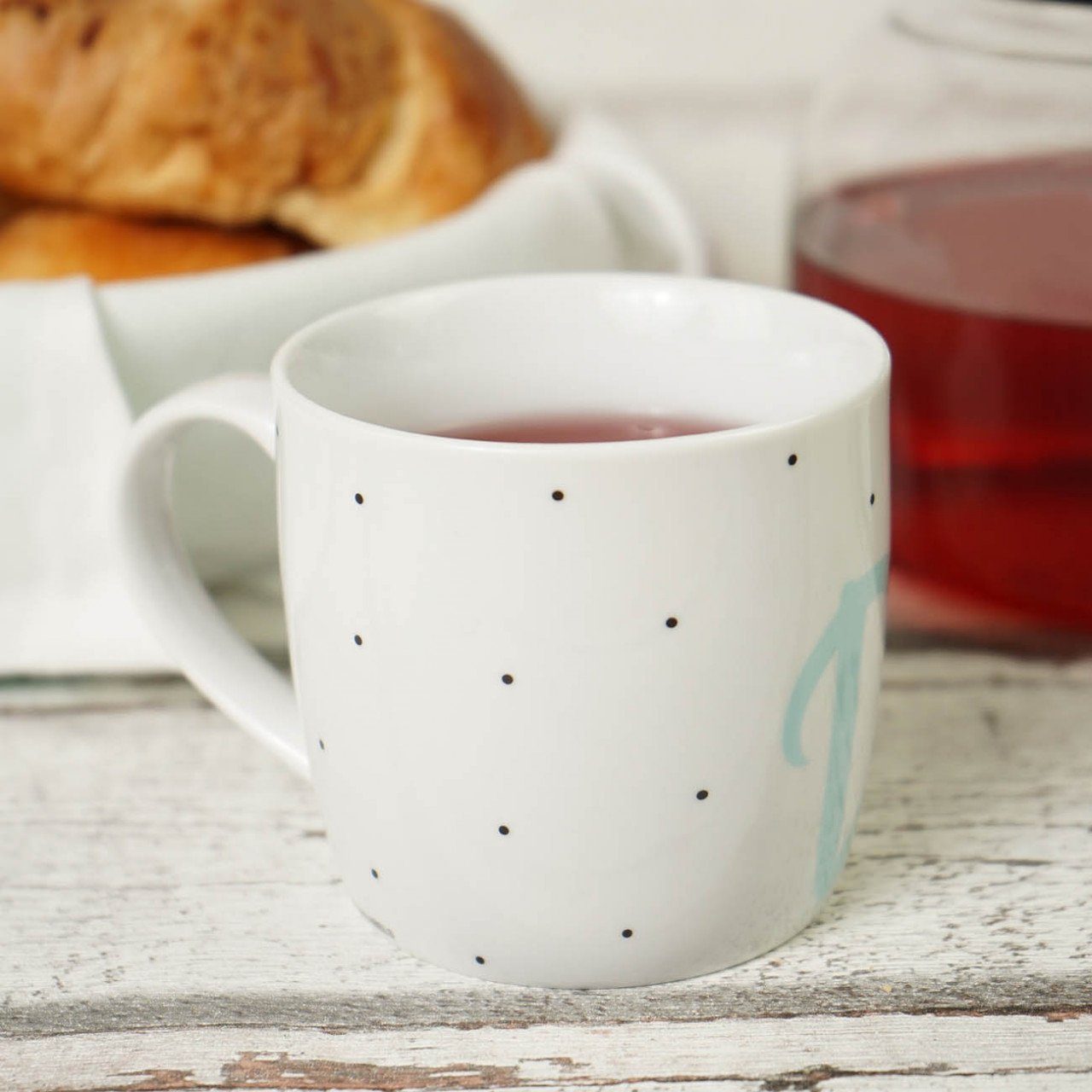 Geda Labels GmbH Tasse Super Dad, 1-tlg., Porzellan, Weiß, 300 ml, spülmaschinengeeignet