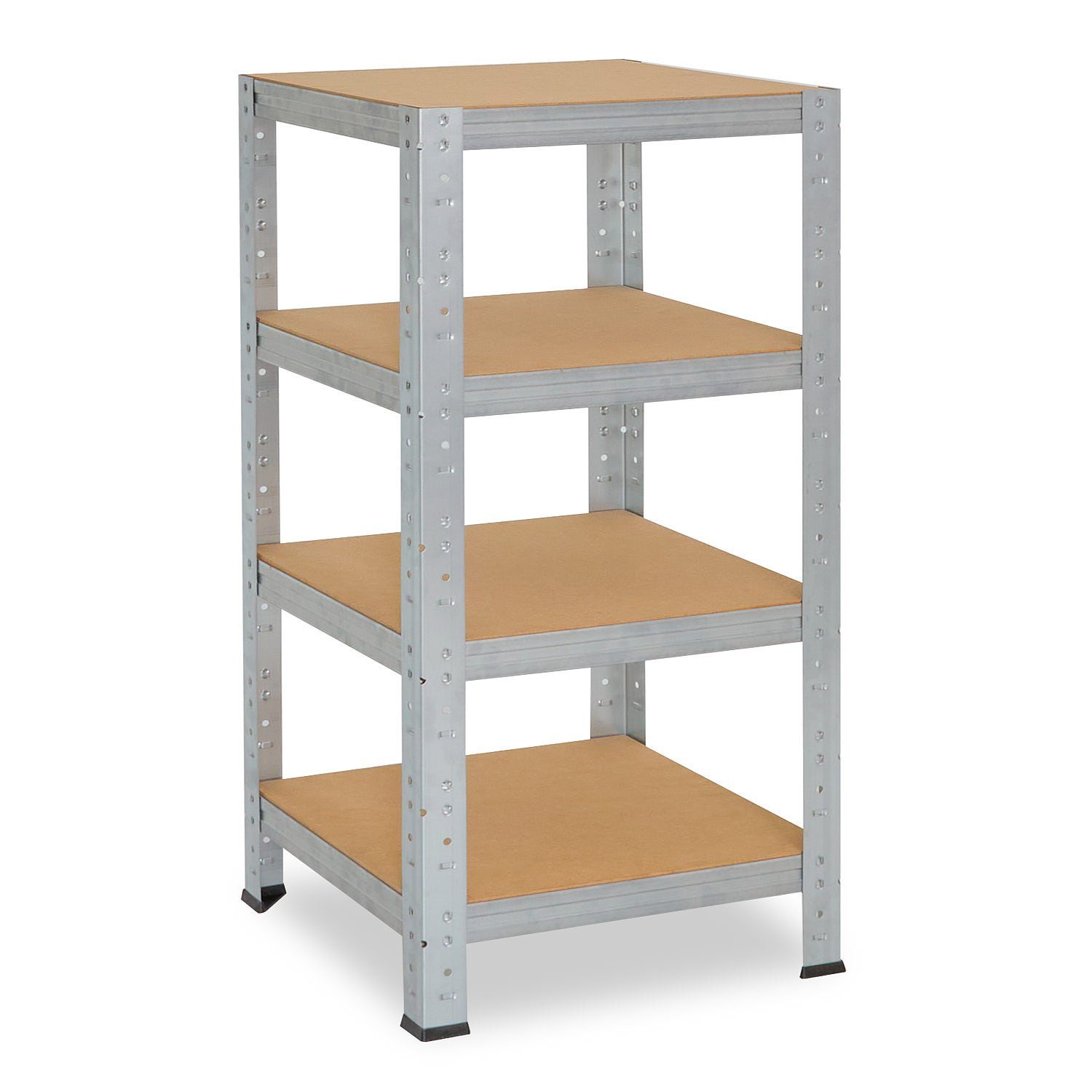 shelfplaza Schwerlastregal HOME, 100x60x60cm verzinkt, Metallregal mit