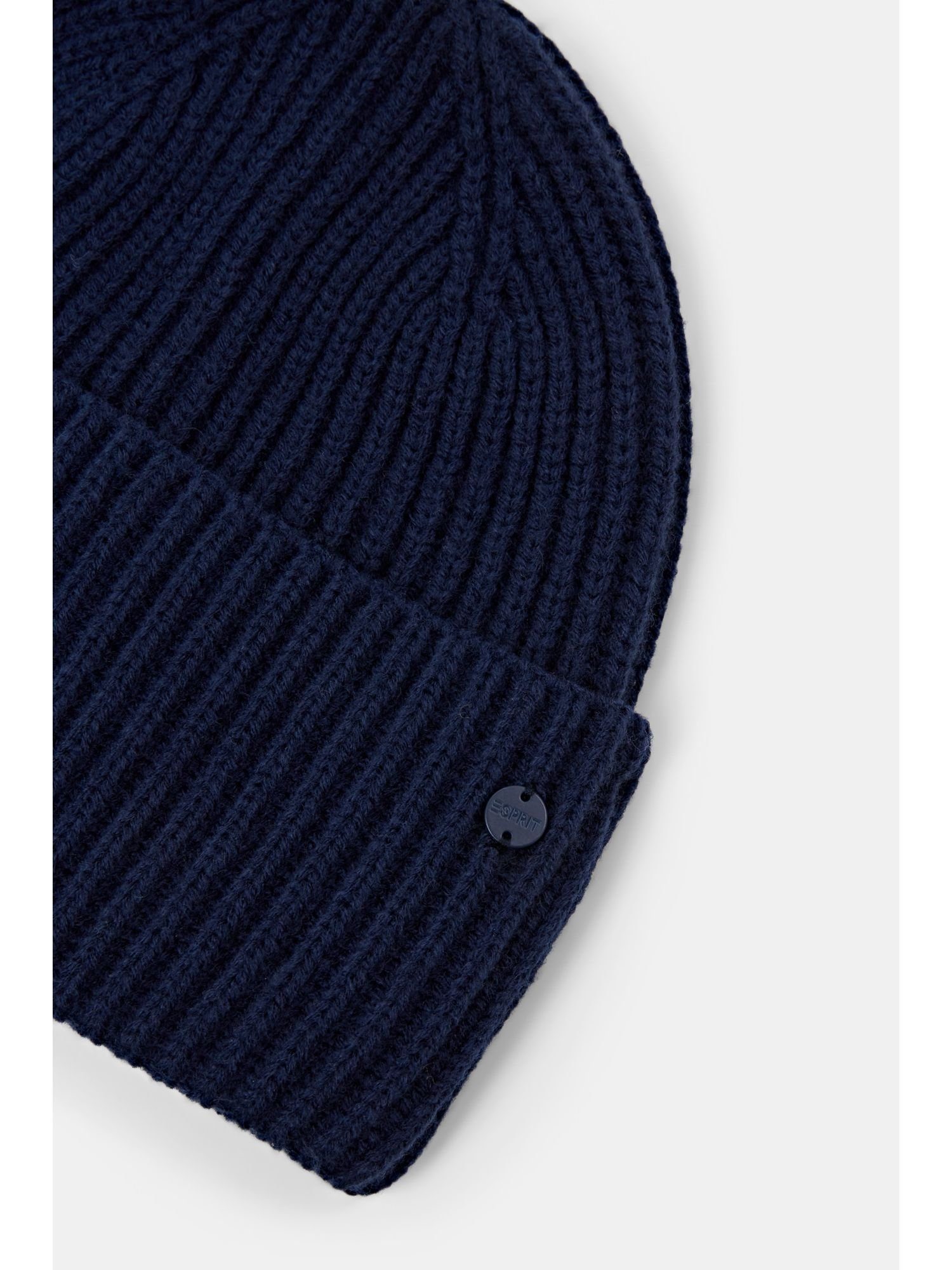 DARK BLUE Esprit Rippstrick-Beanie Beanie