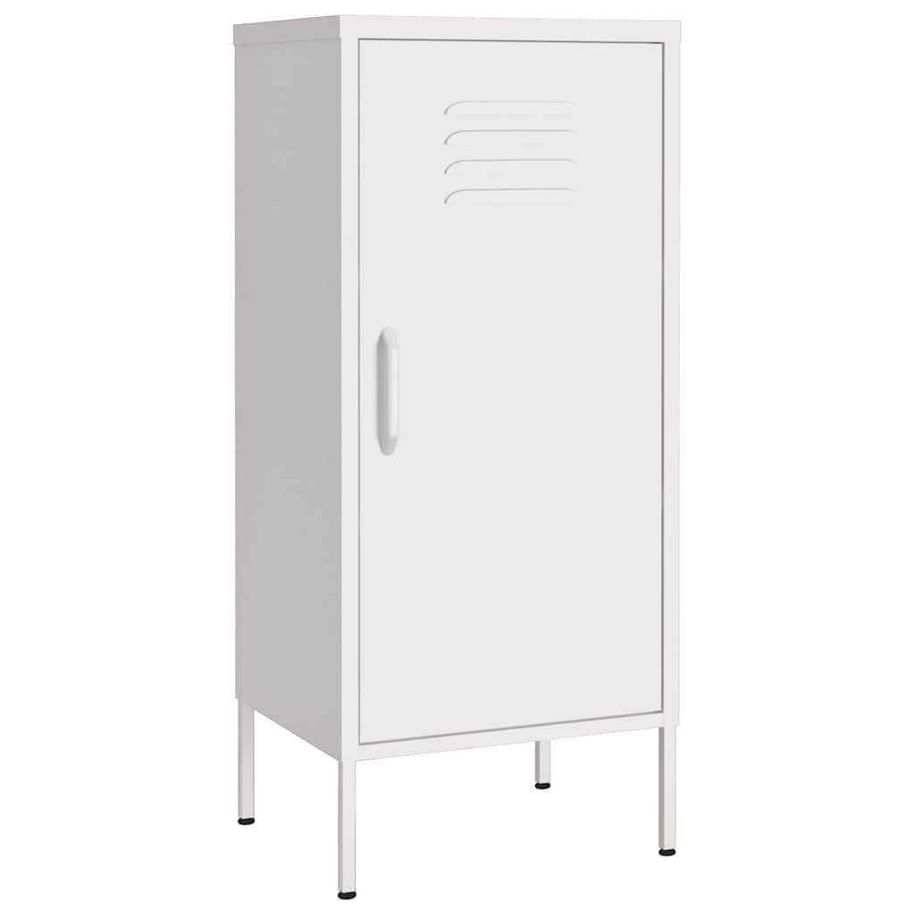 vidaXL Aktenschrank Lagerschrank Weiß 42,5x35x101,5 cm Stahl (1-St)