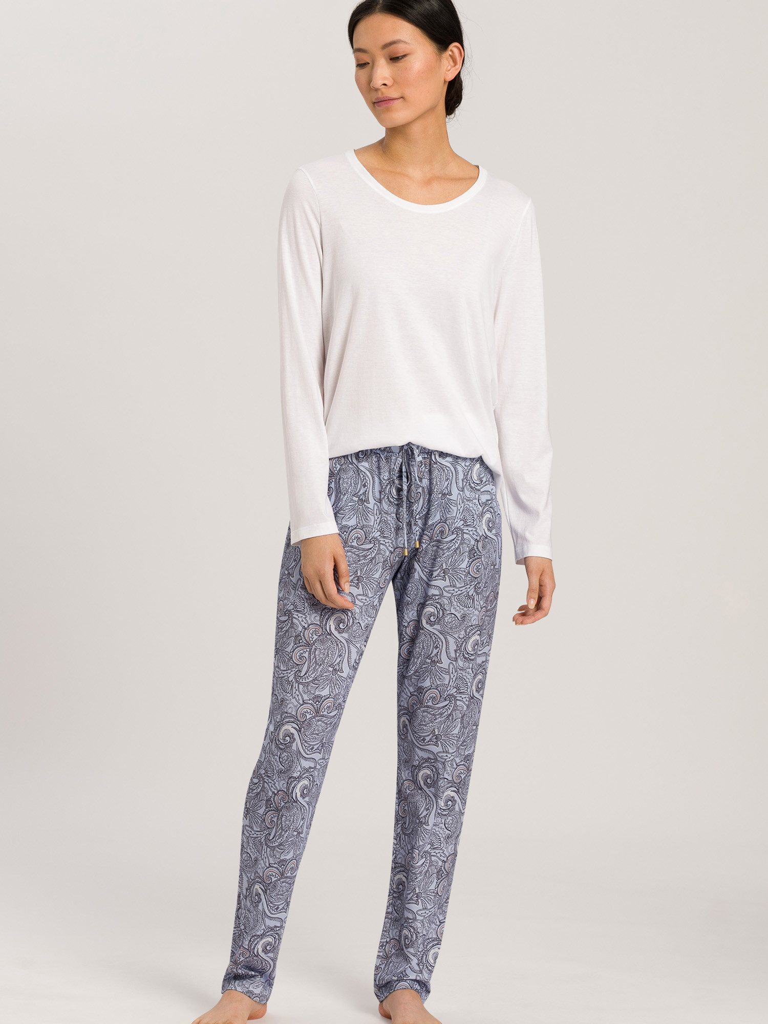 Hanro Pyjamaoberteil Sleep & Lounge unterhemd shirt langarm