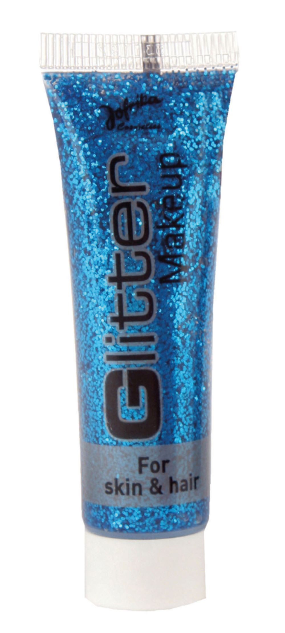 Theaterschminke Glitter Make up für Haut und Haar - Blau