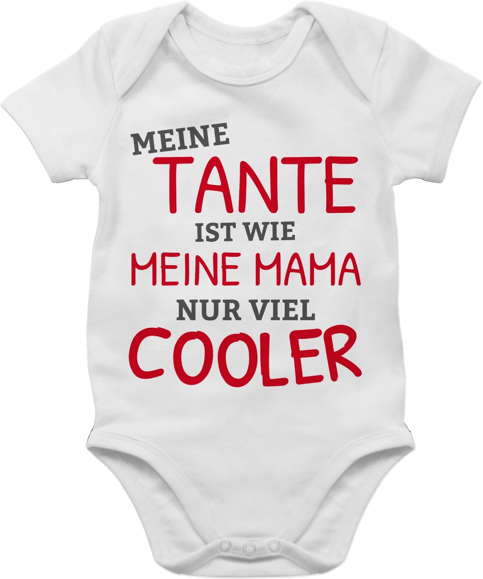 ist Shirtbody Tante nur cooler Shirtracer Tante Mama Meine meine wie Weiß 1