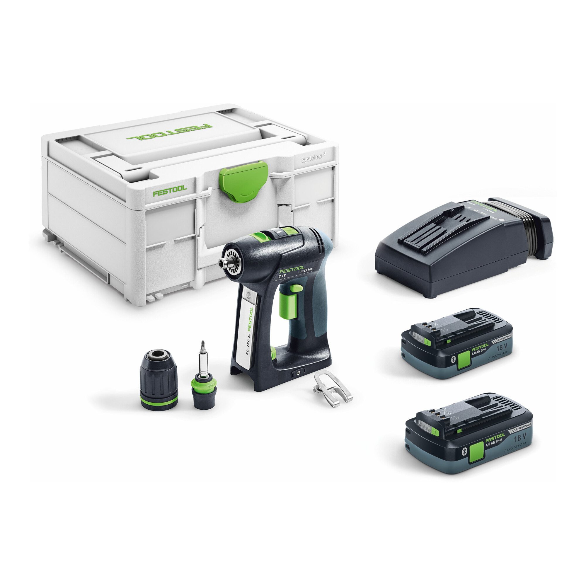 FESTOOL Bohrschrauber Festool Akku-Bohrschrauber C 18 HPC 4,0 I-Plus