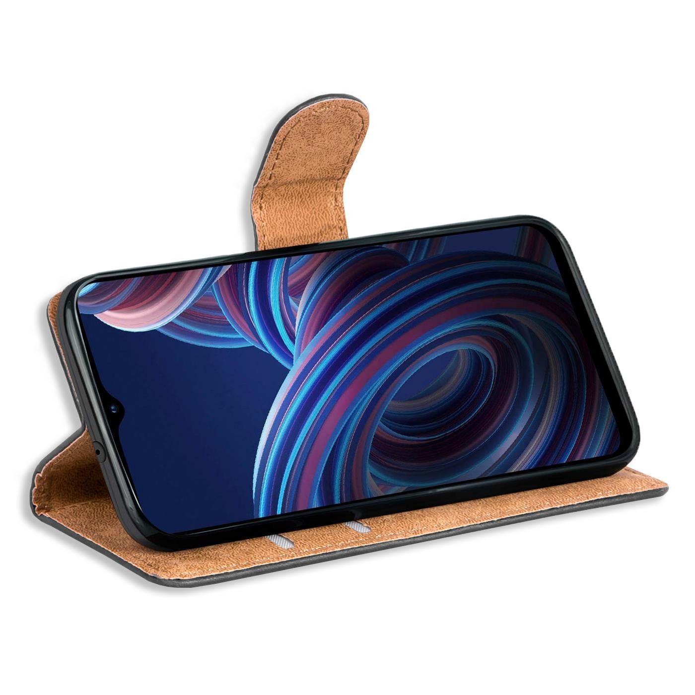 CoolGadget Handyhülle Wallet Klapp Tasche Book Case für ZTE Blade A72 5G 6,52 Zoll, Hülle Klapphülle Flip Cover Etui Schutzhülle