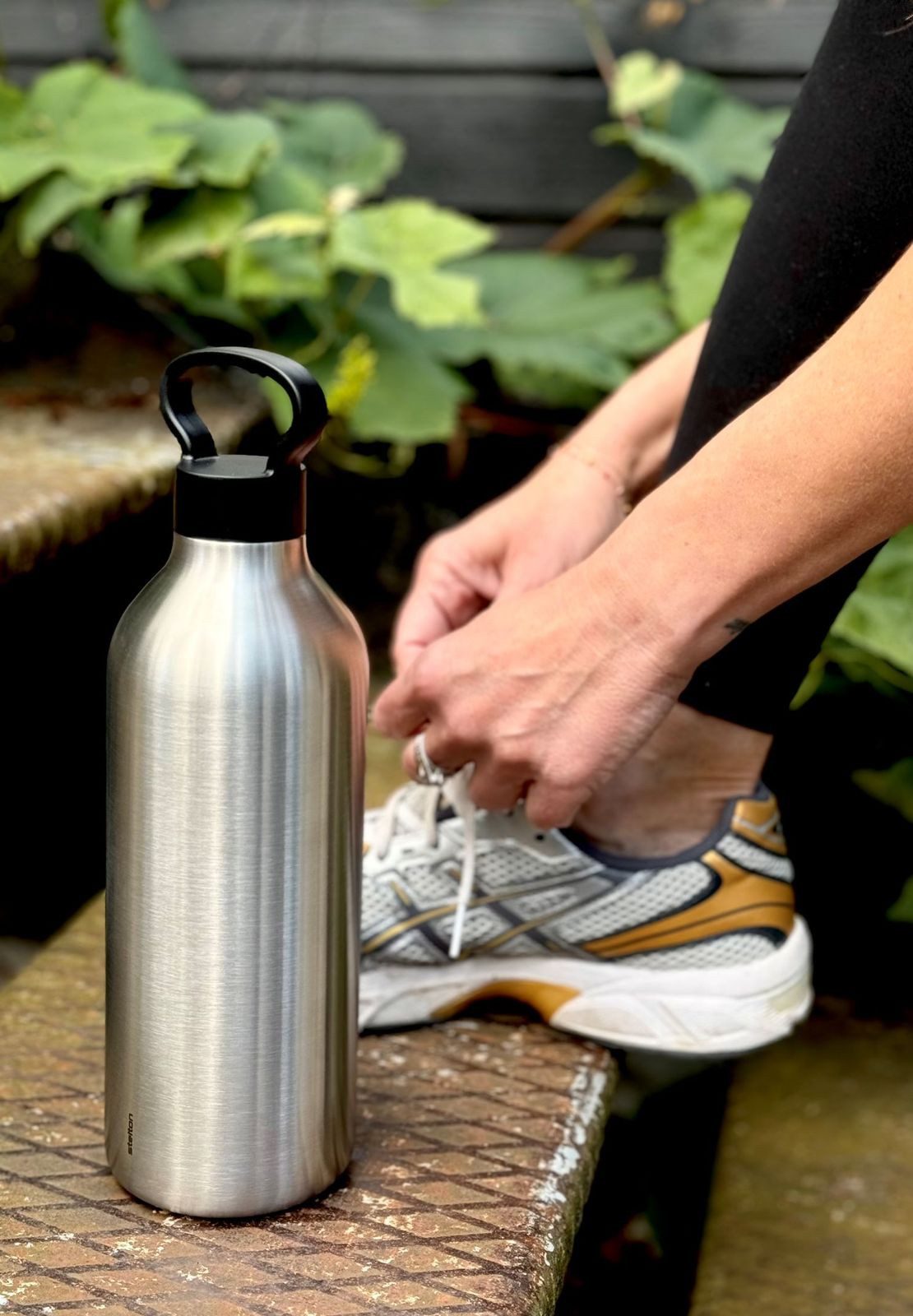 Stelton Thermobecher Tabi Isolierflasche 1 Liter - steel, Kunststoff, Silikone, stelton Tabi Isolierflasche 1 Liter - steel