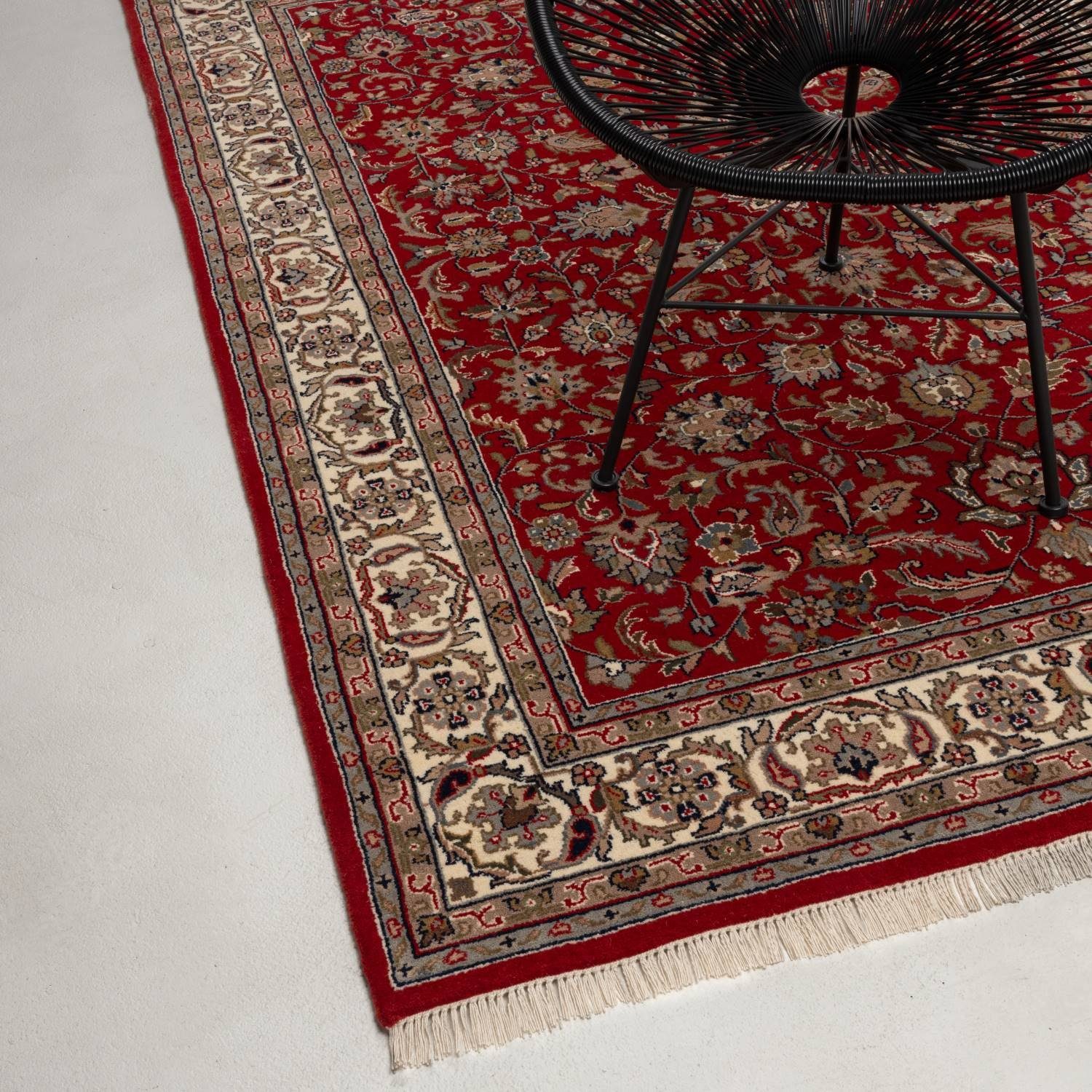 RUG N' ROLL Orientteppich Indo Isfahan, klassisch, strapazierfähig, pflegel günstig online kaufen
