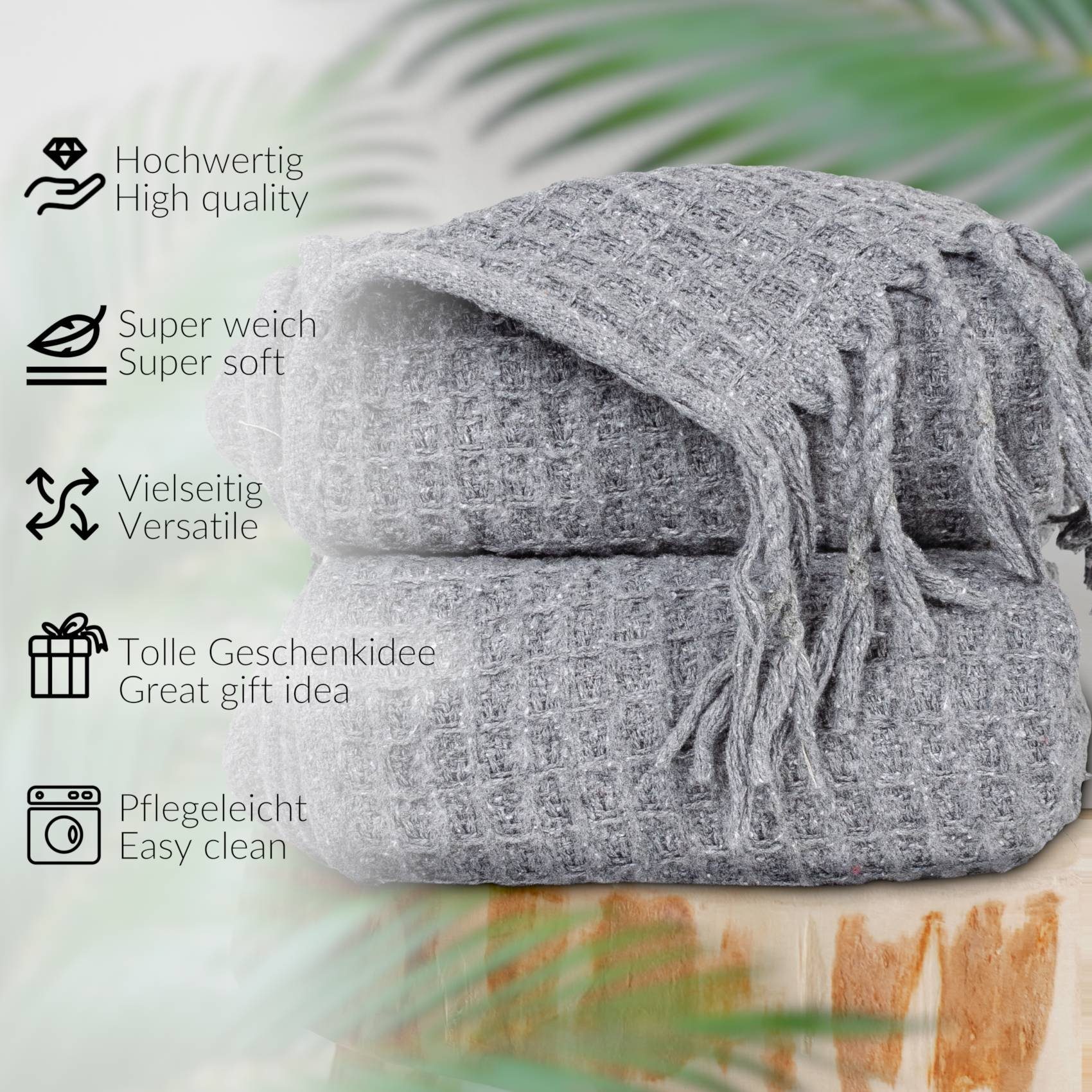 Plaid Beatriz feine Kuscheldecke Reisedecke Tagesdecke günstig online kaufen