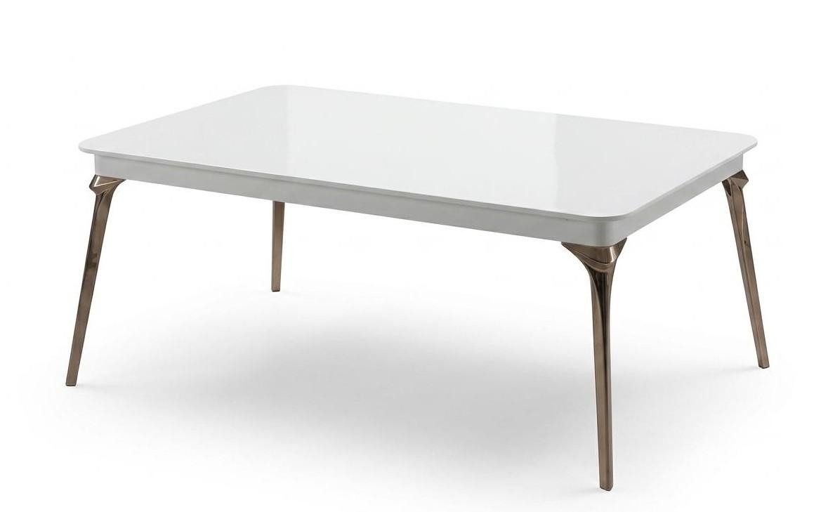 JVmoebel Couchtisch Couchtisch Moderner Stil Weiß Hochglänzend Harmonisch Zurückhaltend, Made in Europa