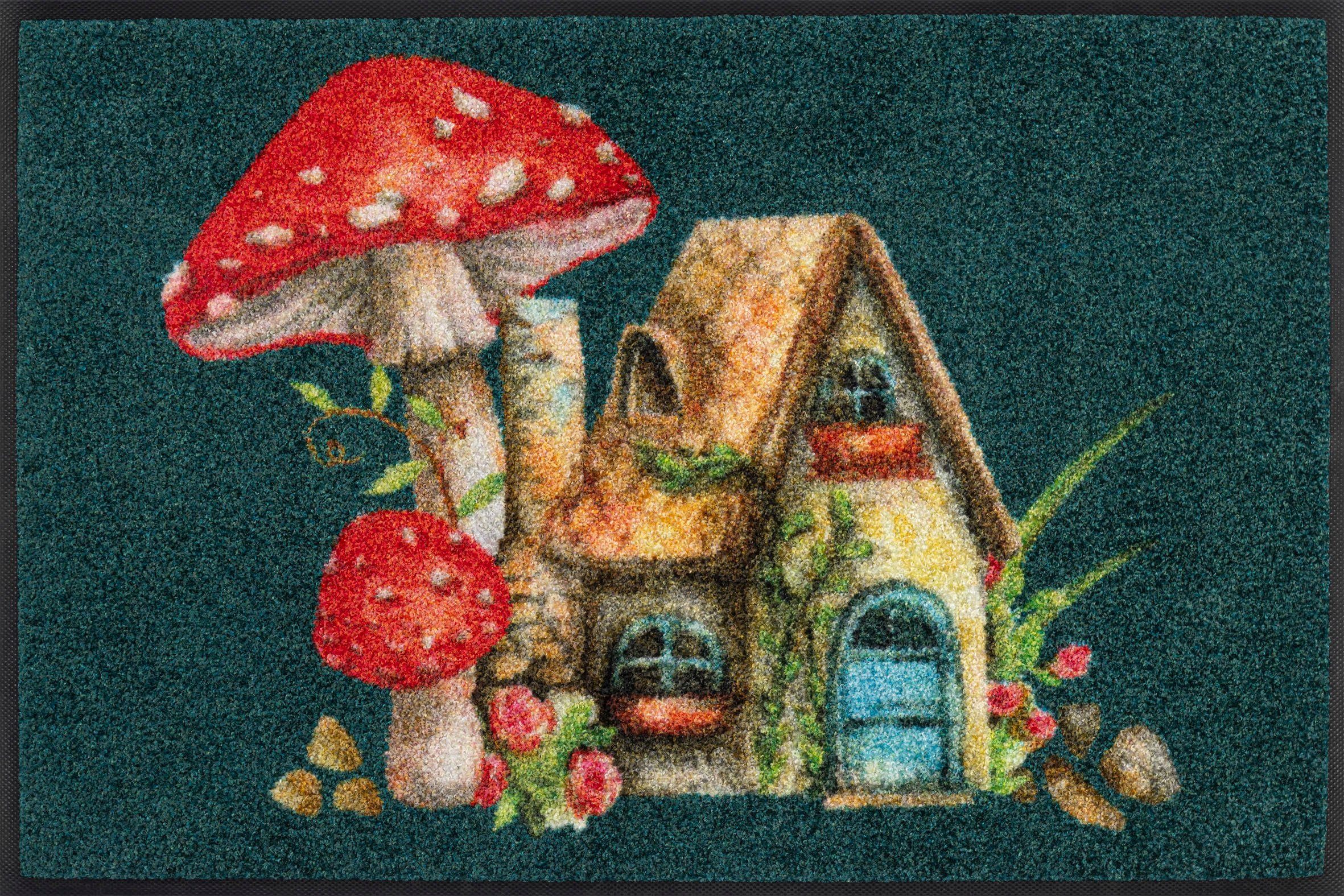 wash+dry by KleenTex Fußmatte Tiny World, rechteckig, Höhe 7 mm