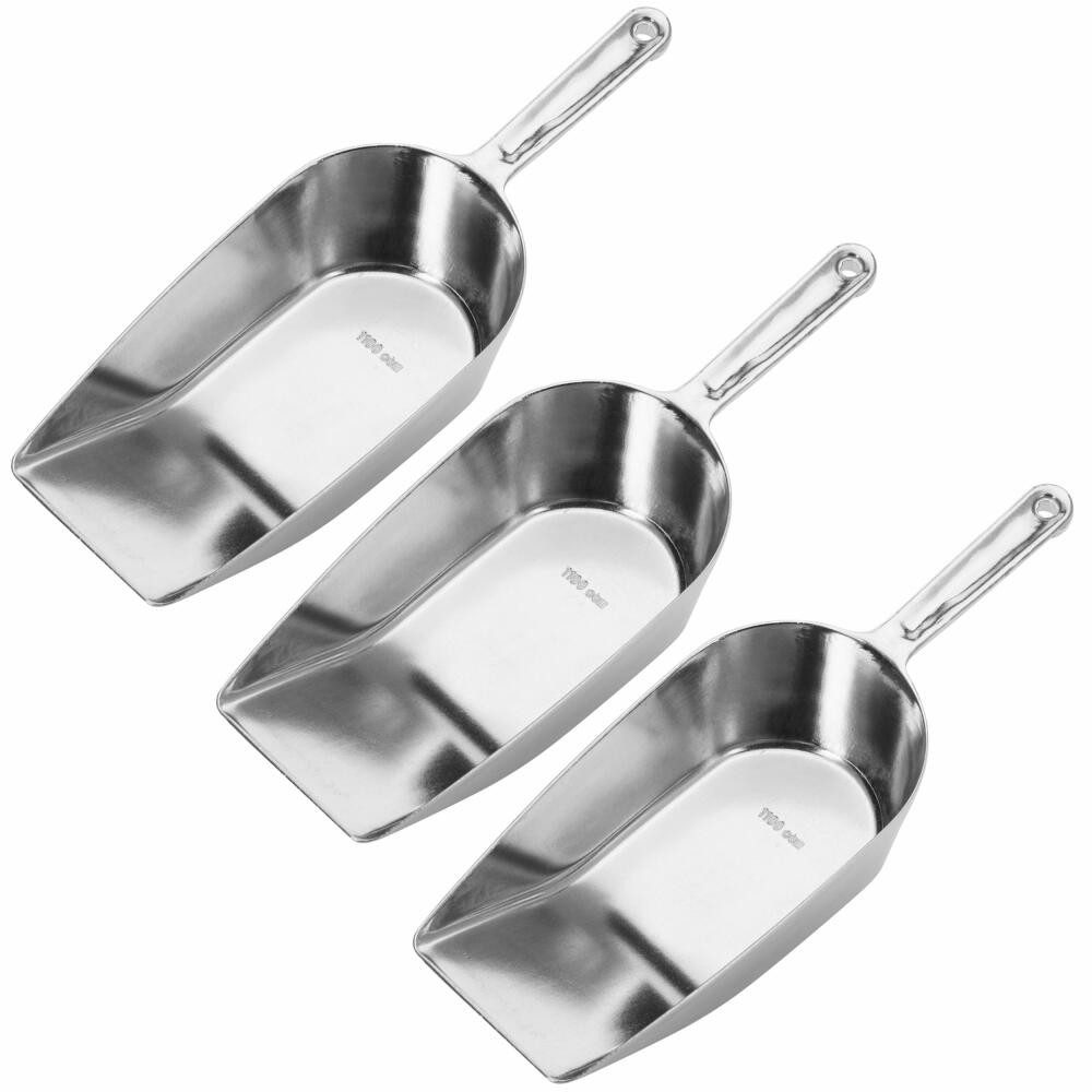WESTMARK Küchenschaufel Hygia – 3 praktische Schaufeln zum Dosieren von trockenen Zutaten, ergonomischer Griff, robust, langlebig
