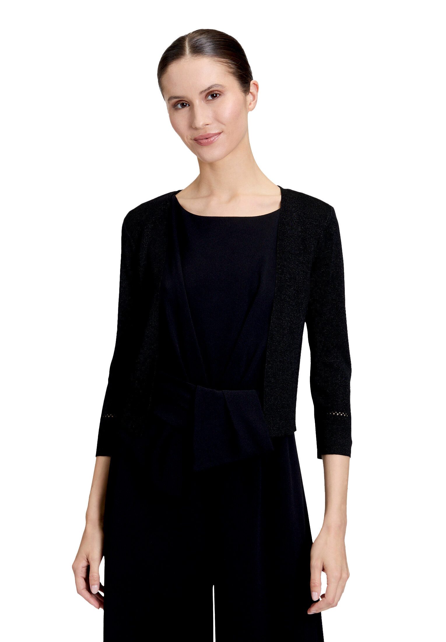 Vera Mont Strickjacke Damen ohne Verschluss (1-tlg) Glitzer