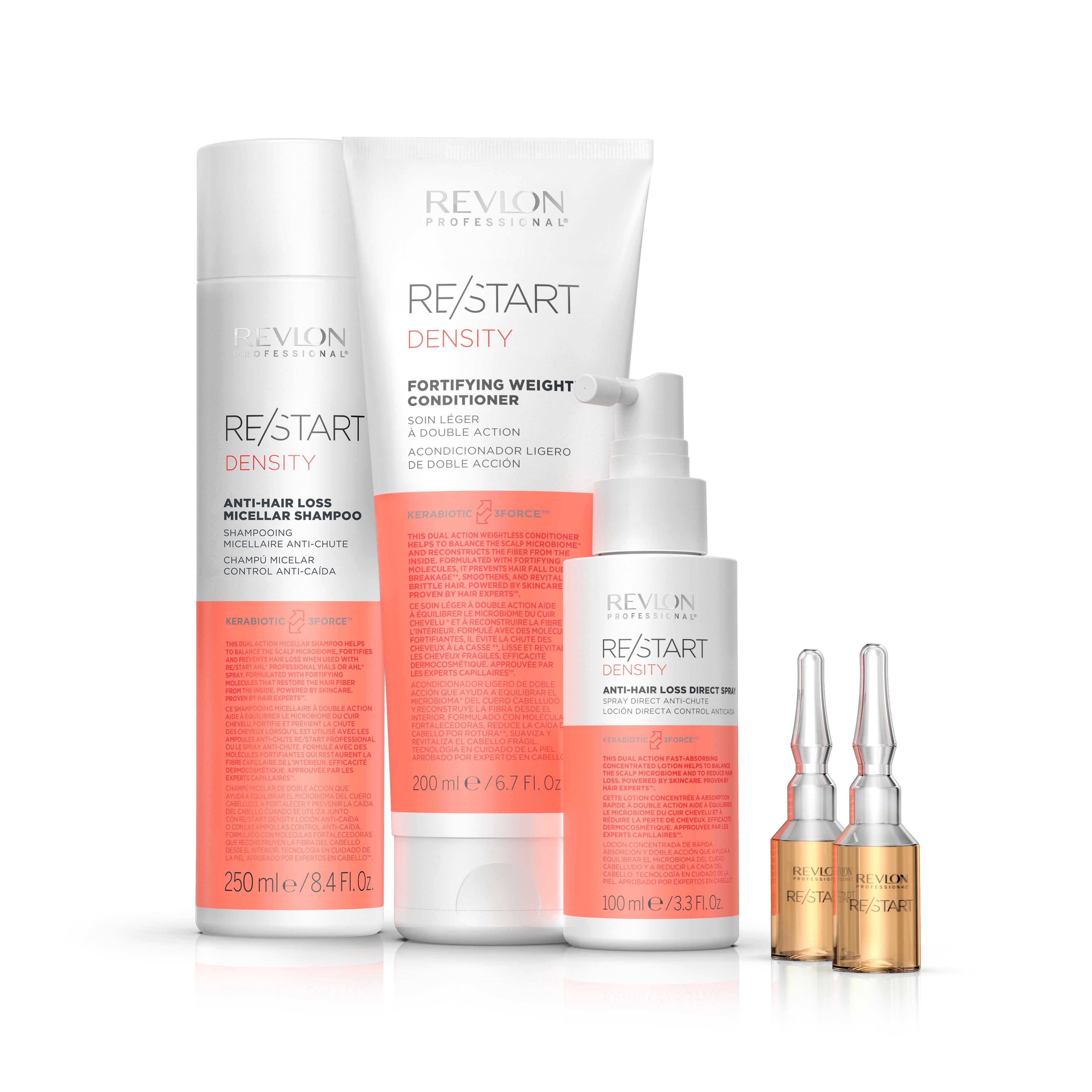 REVLON PROFESSIONAL Haarserum RE/START DENSITY ANTI-HAIR LOSS PROFESSIONAL VIALS, Vermeidet Haarausfall durch Haarbruch von schwachem, feinen Haar.