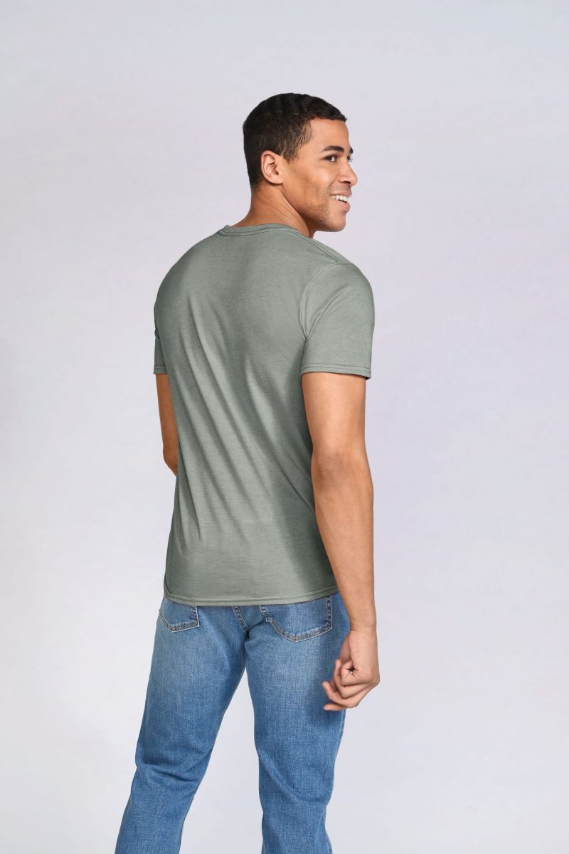 Gildan Rundhalsshirt Softstyle Herren T-Shirt modischer Kragen