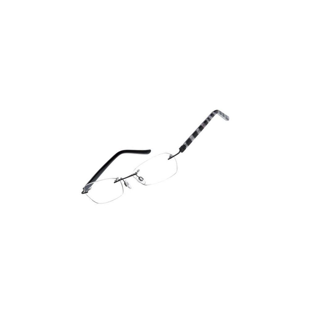 Fossil Brillengestell Korrektionsfassung Brille Metall Schwarz Weiß 51/18/135 - OF1143001, Metall und Kunststoff