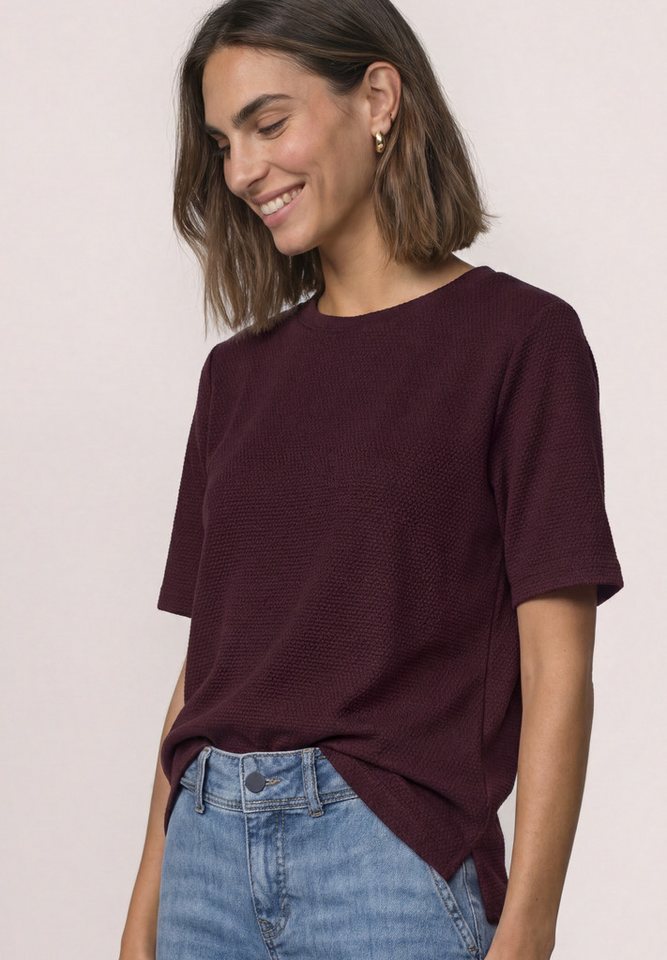 STREET ONE T-Shirt mit Rundhalsausschnitt