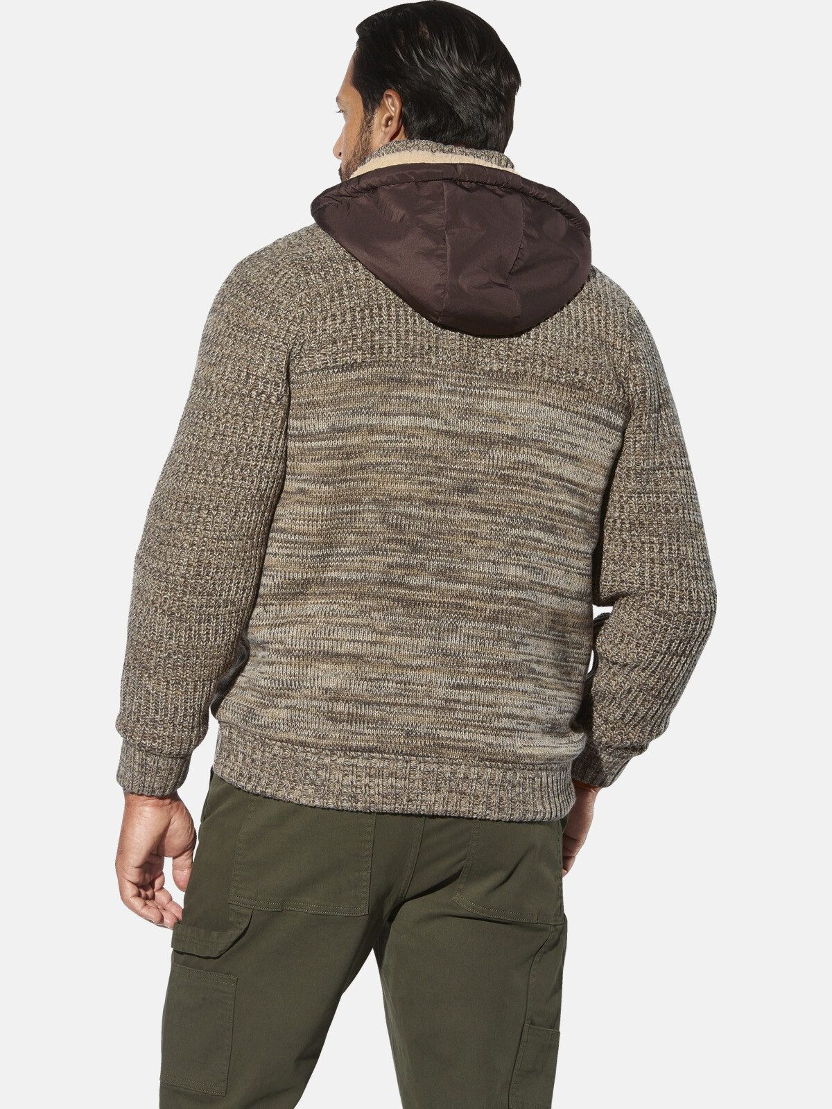 Jan Vanderstorm Kapuzenstrickjacke INGLAND mit elastischem Saumbund günstig online kaufen