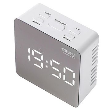 Camry Funkwecker CR 1150w weiß, digital, LED Anzeige beleuchtet, Datum, Uhr, Temperatur, USB