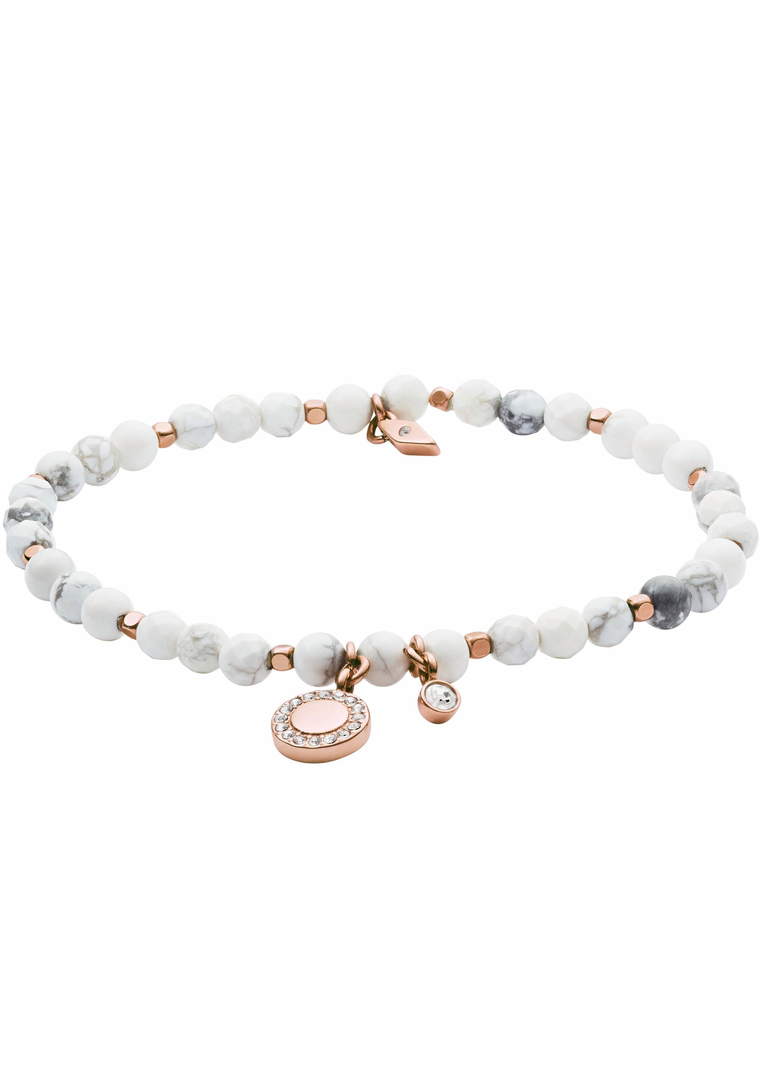 Fossil Armband Fossil Damen-Armband Edelstahl Glasstein