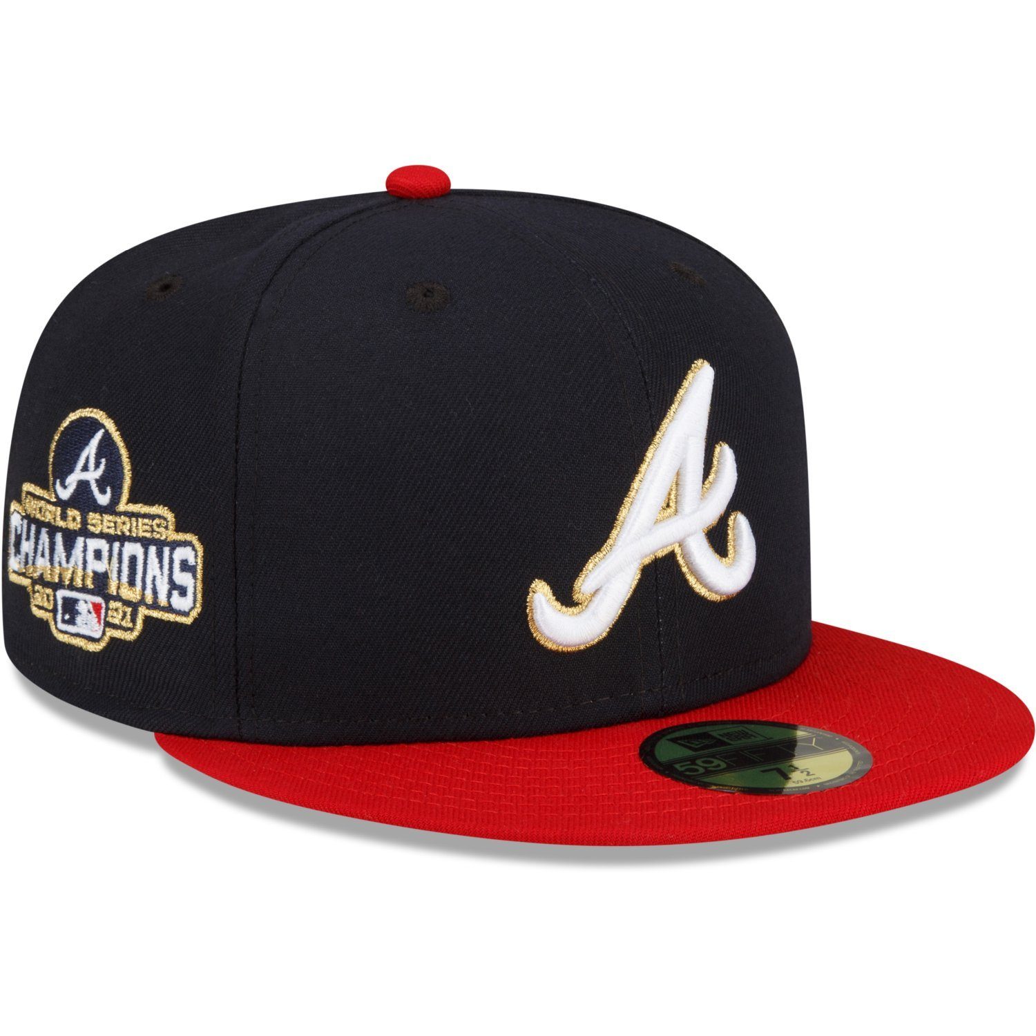 New Era Fitted Cap 59Fifty MLB GOLD Atlanta Braves