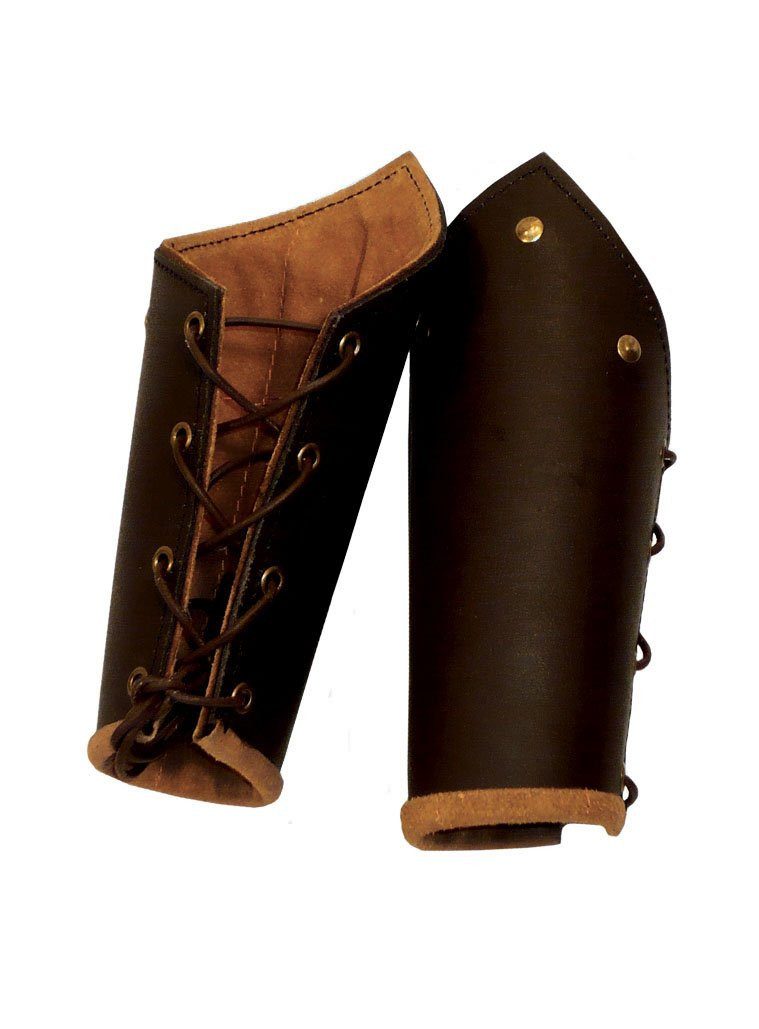 Kostüm Lederarmschienen - Hadubrand braun