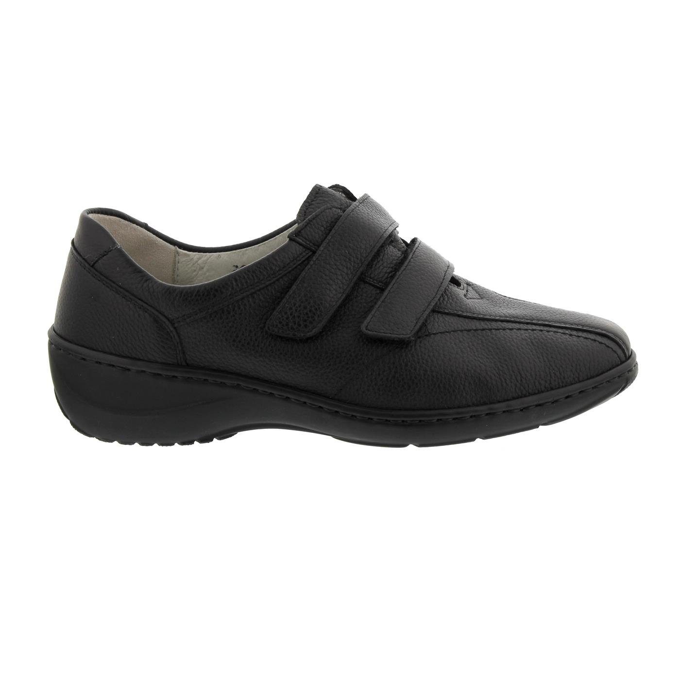 Waldläufer Waldläufer Kya, Klettverschluss, Pigalle (Glattleder), schwarz, Weite Klettschuh