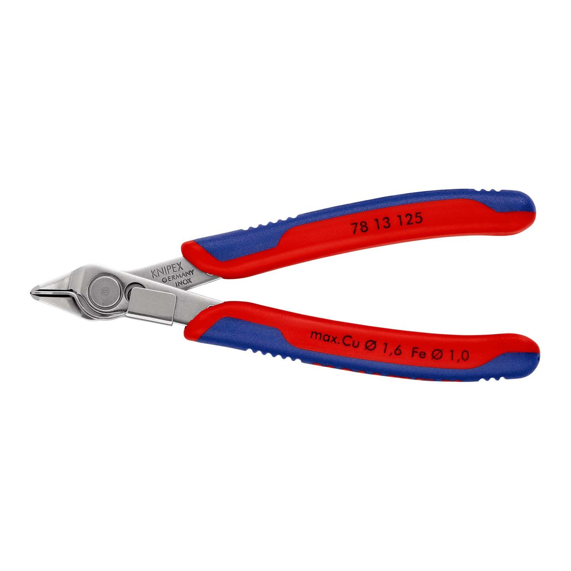 Knipex Seitenschneider KNIPEX 78 13 125 Electronic Super Knips® mit Mehrkomponenten-Hüllen 12