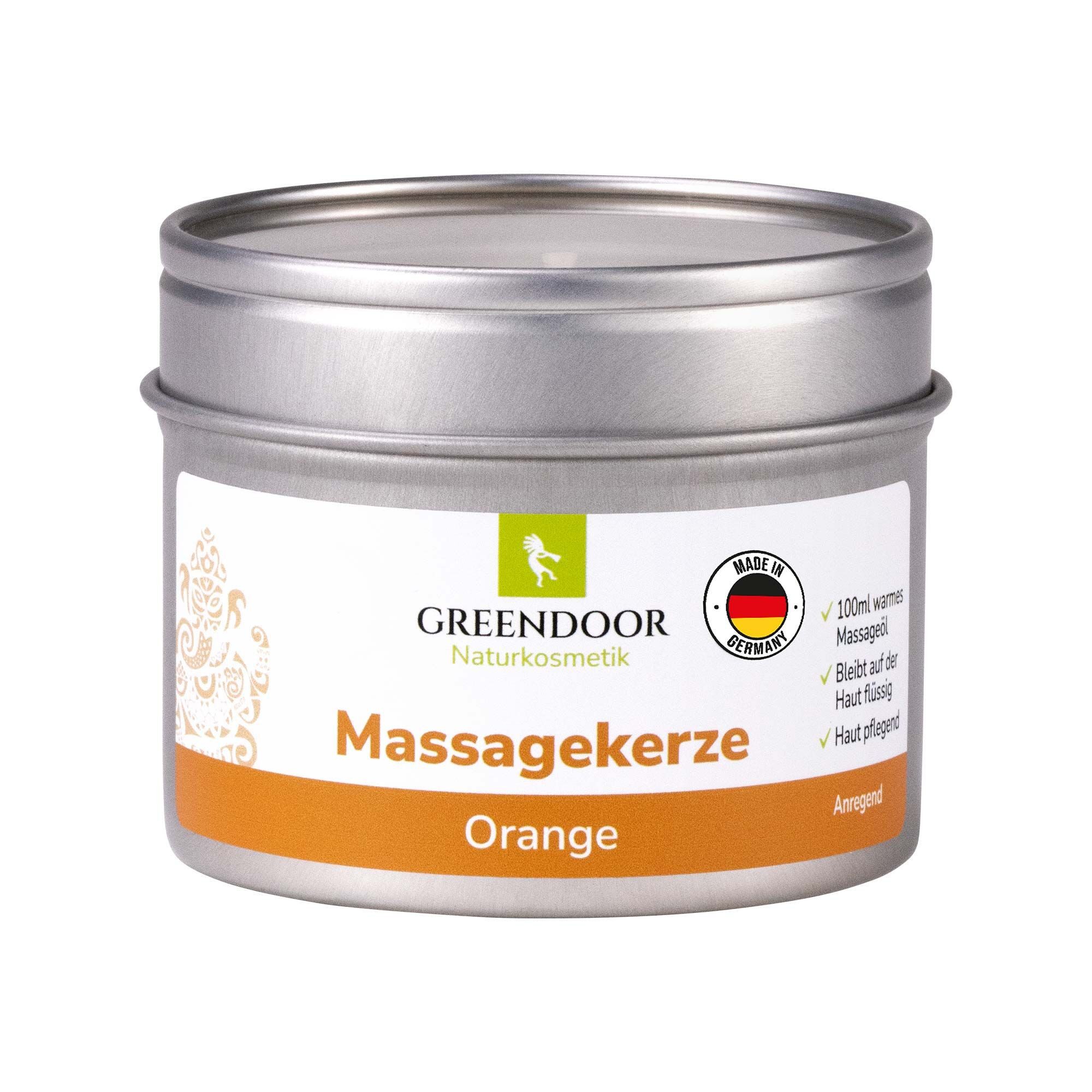GREENDOOR Massagekerze Massagekerze Orange