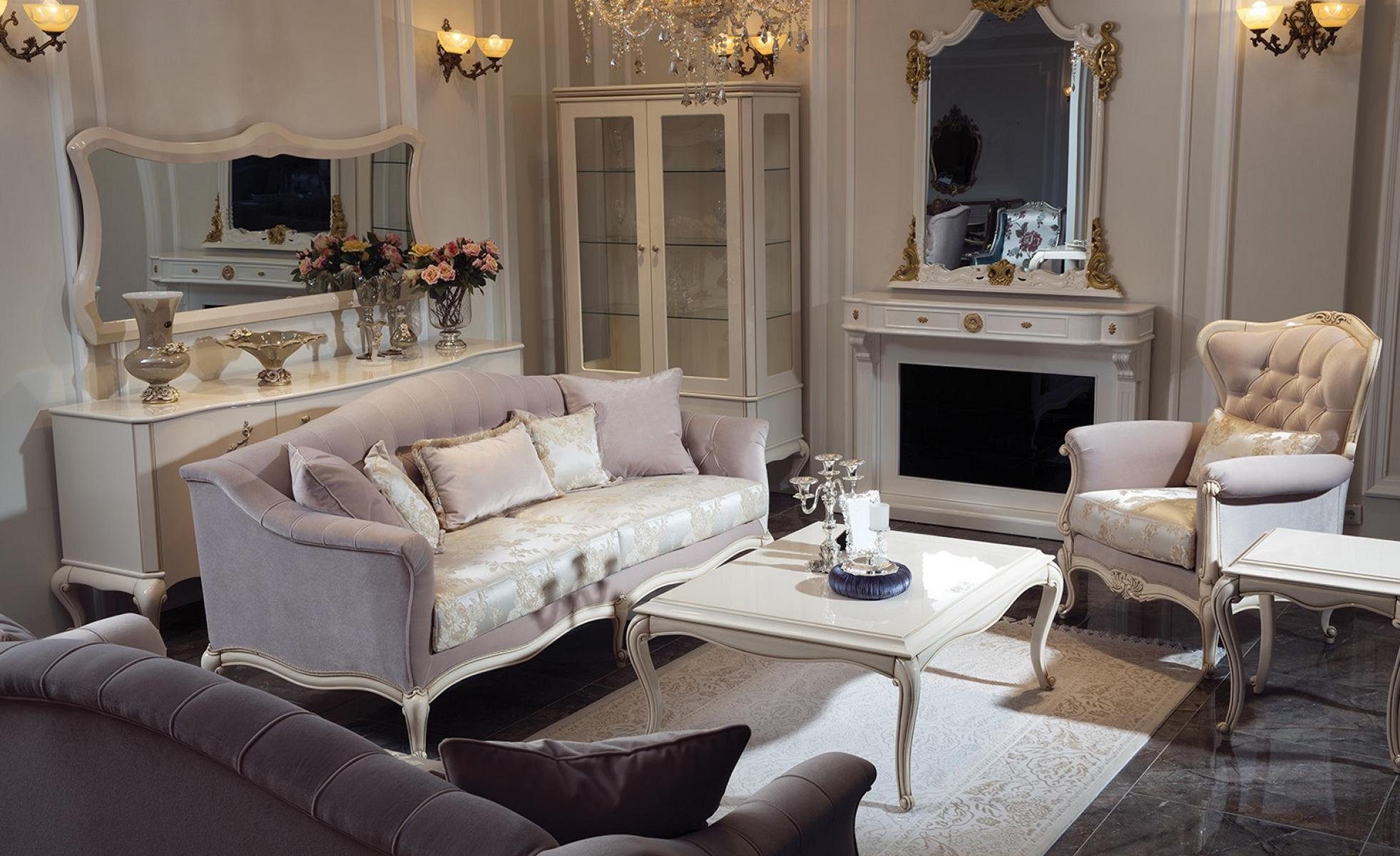 Dreisitzer in JVmoebel Sofa Polster Klassisches Made Italienischer Europe Sofa Stil, Möbel Couch