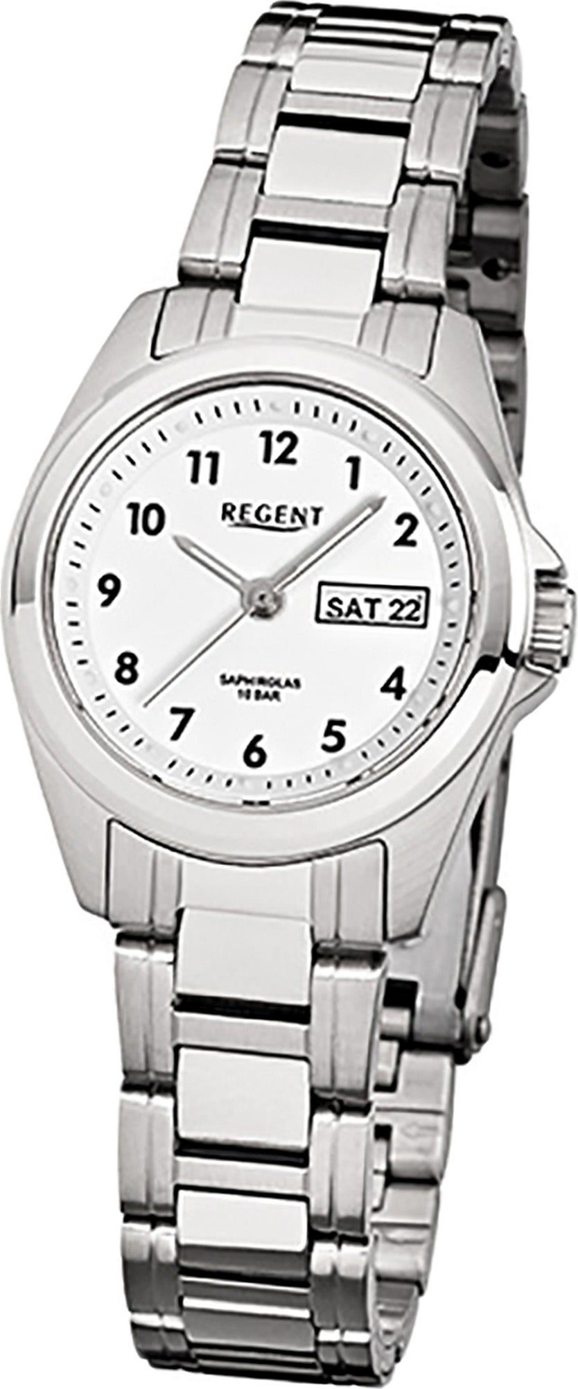 Regent Quarzuhr Regent Stahl Damen Uhr günstig online kaufen