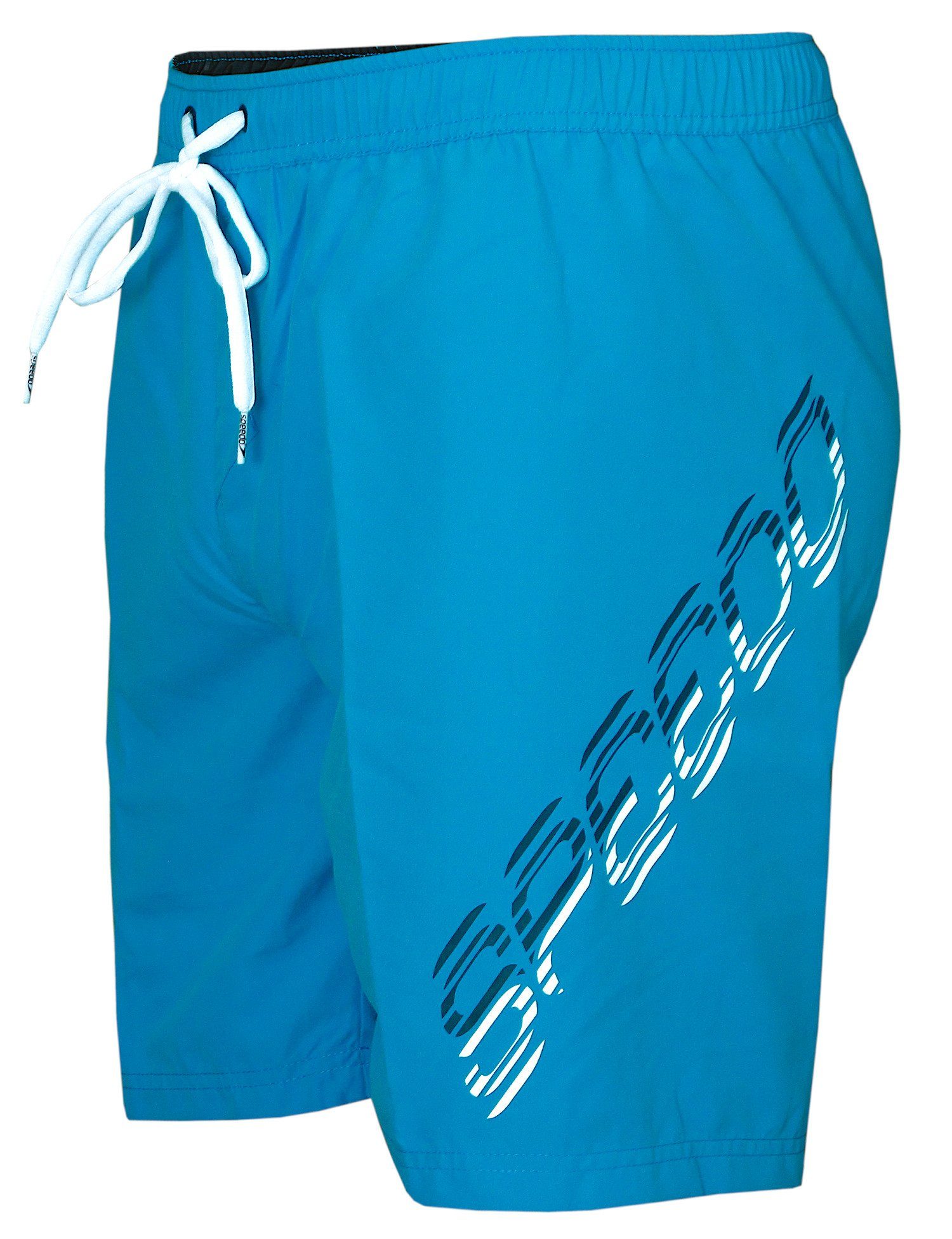 Speedo Badeshorts Hybrid Logo 18" mit Innenslip und Gesäßtasche